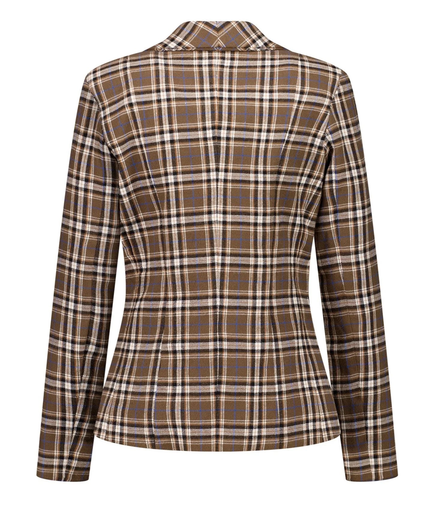 Veste tartan marron