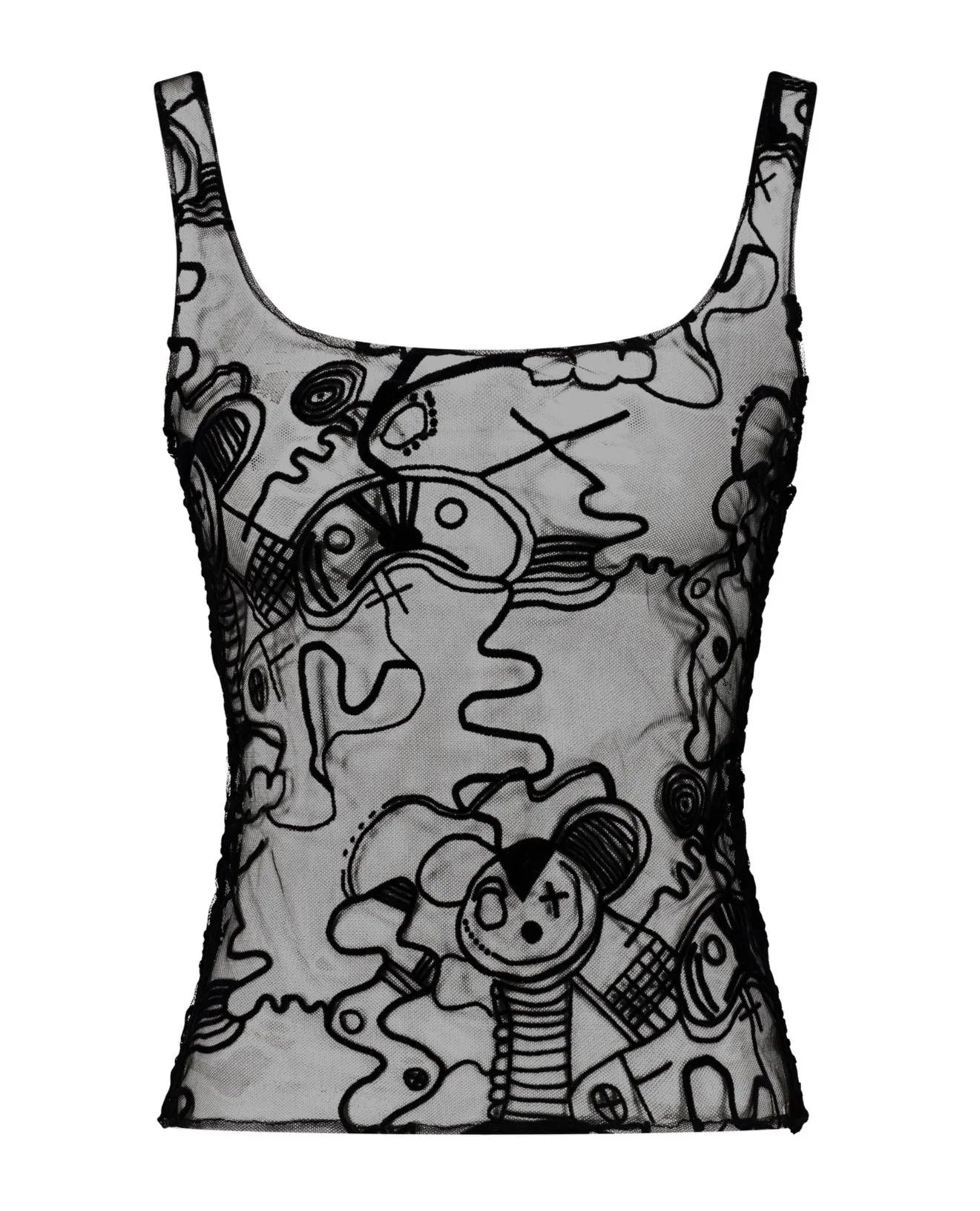 Débardeur print noir