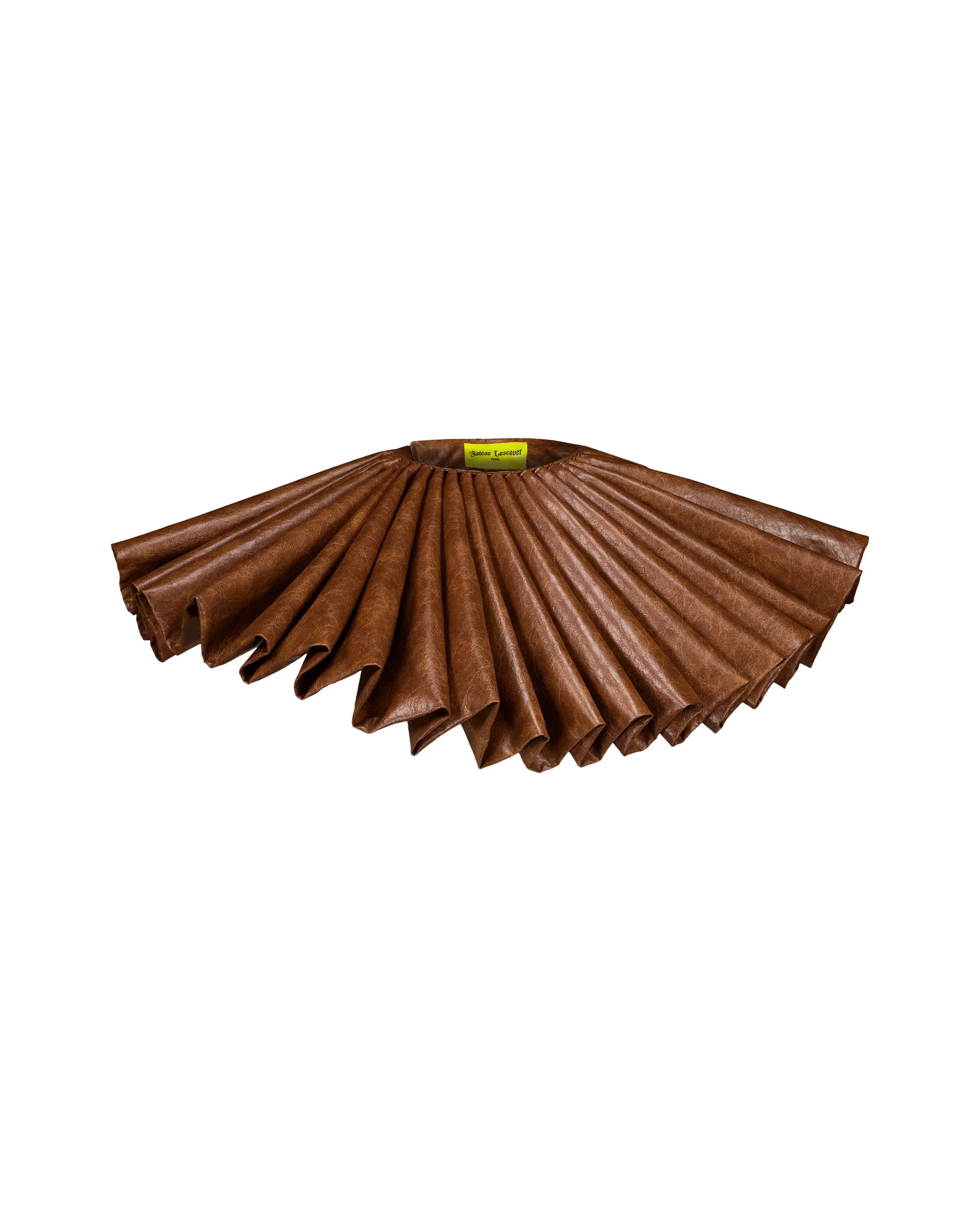 Collerette marron