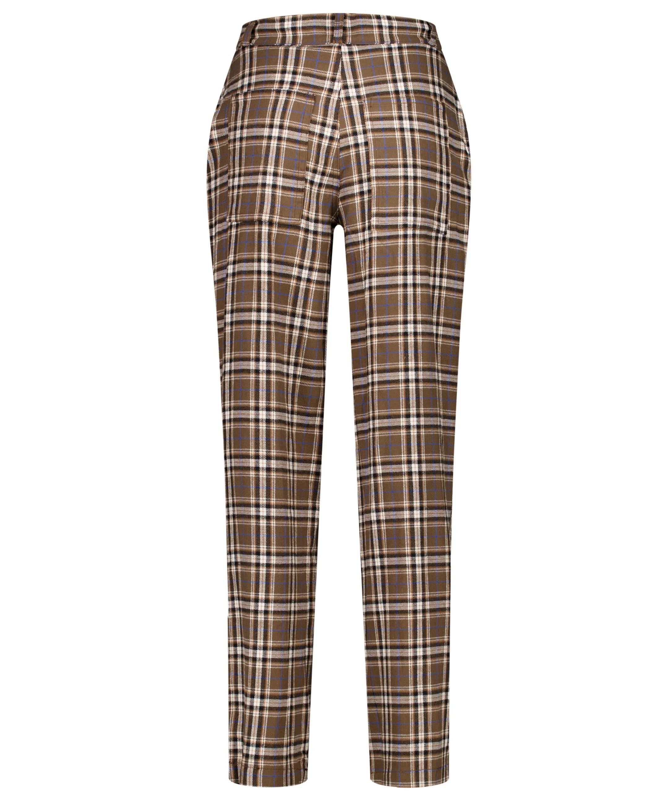 Pantalon tartan marron