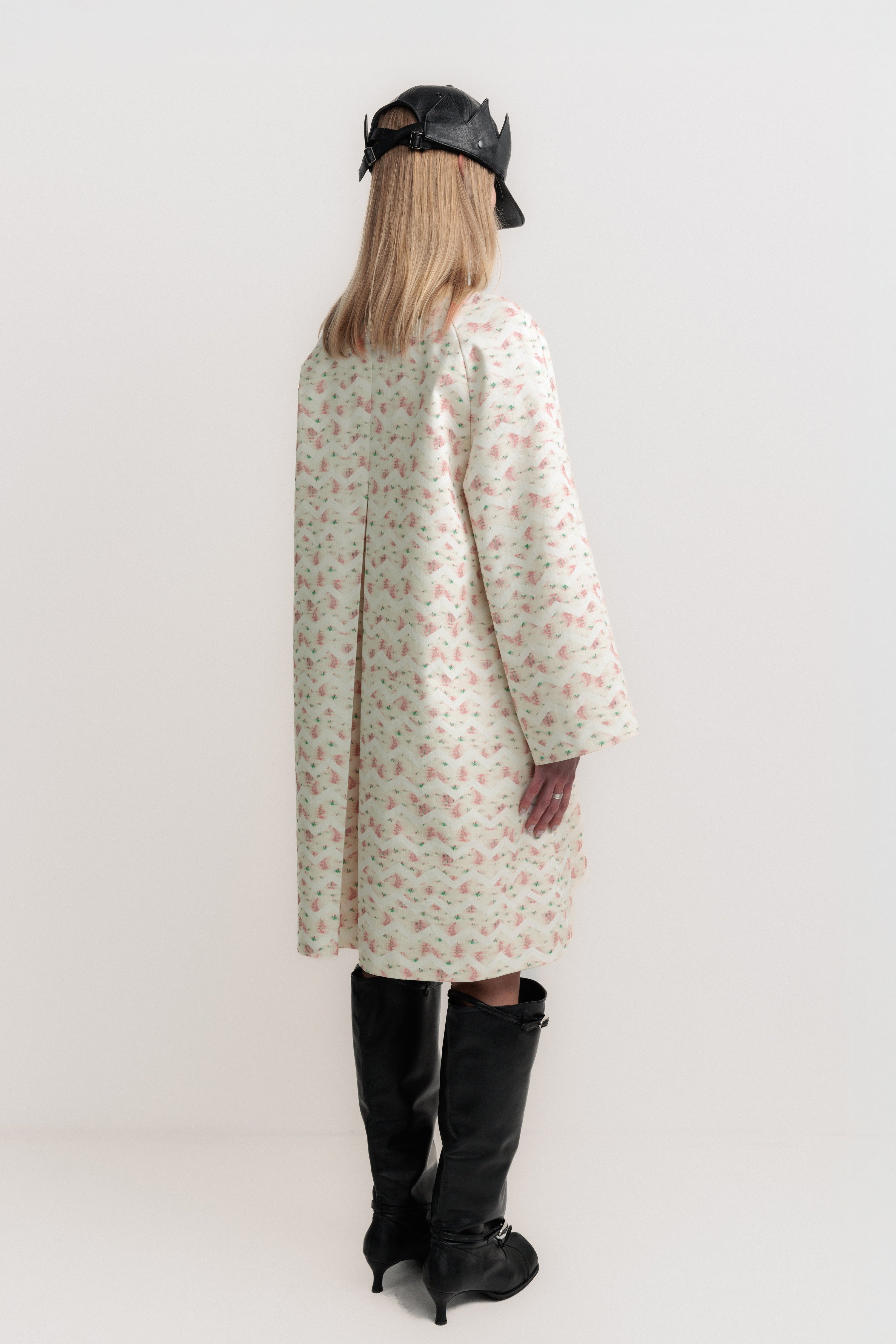 Flower trench coat