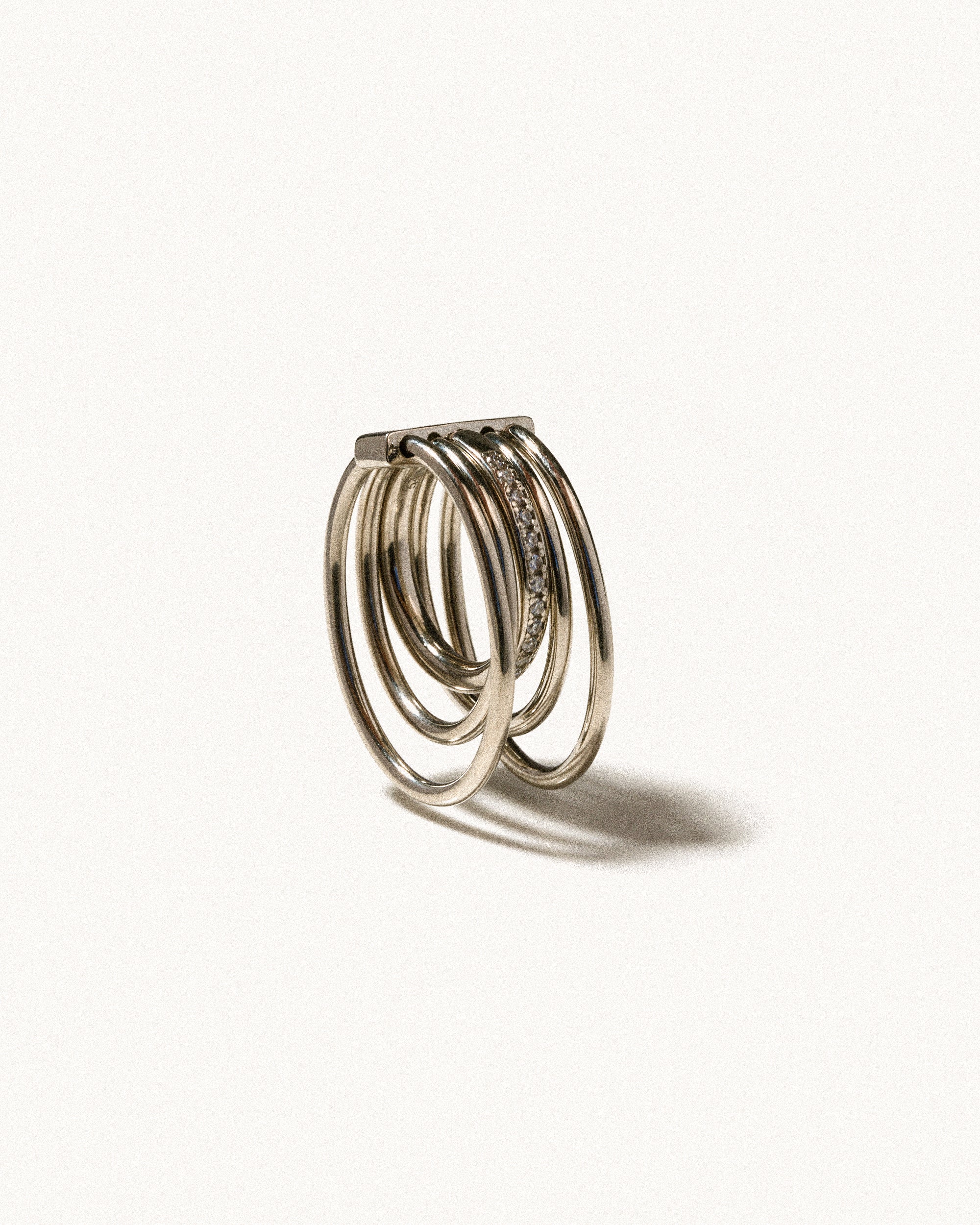 Solar crystal ring