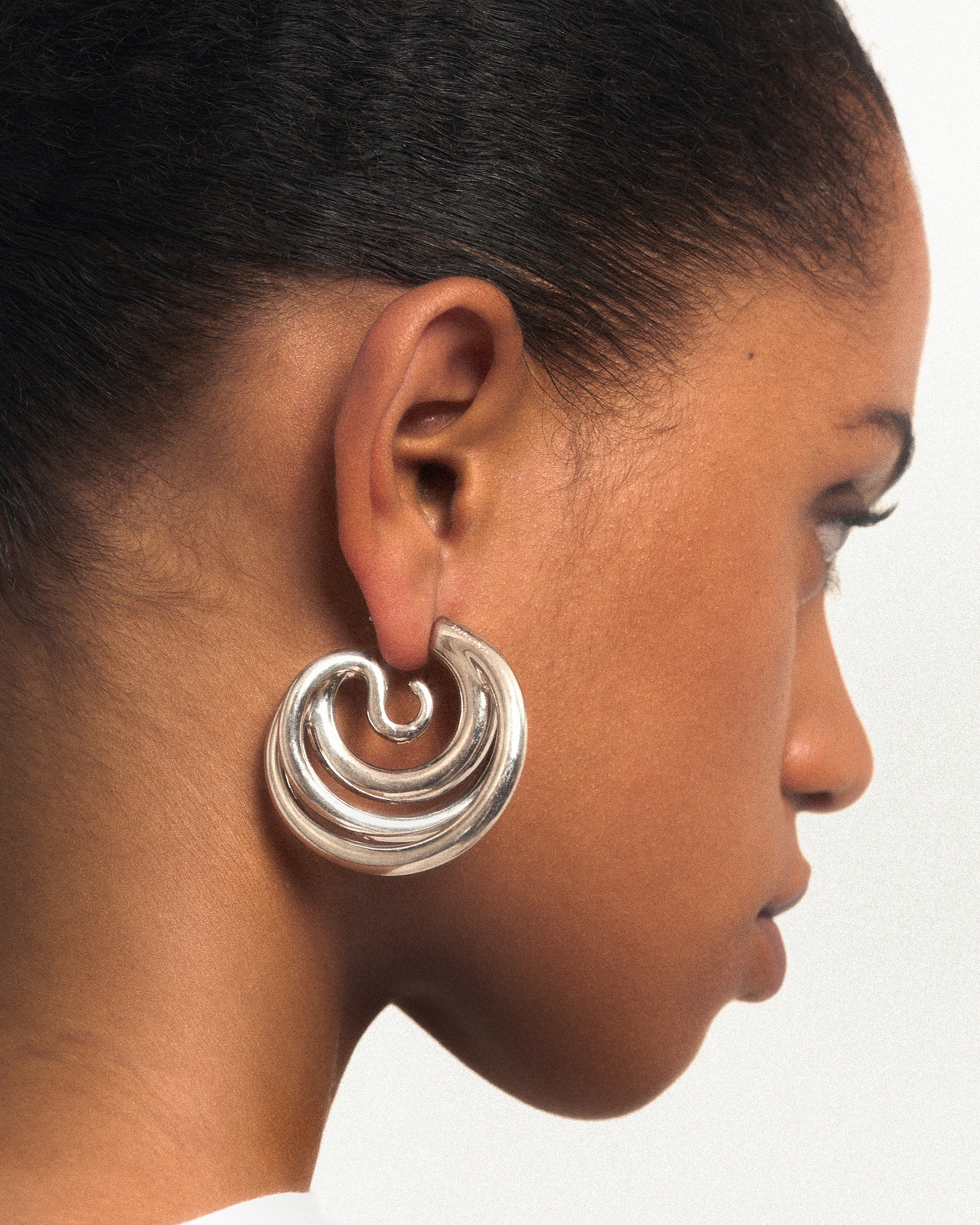 Triptych earrings medium