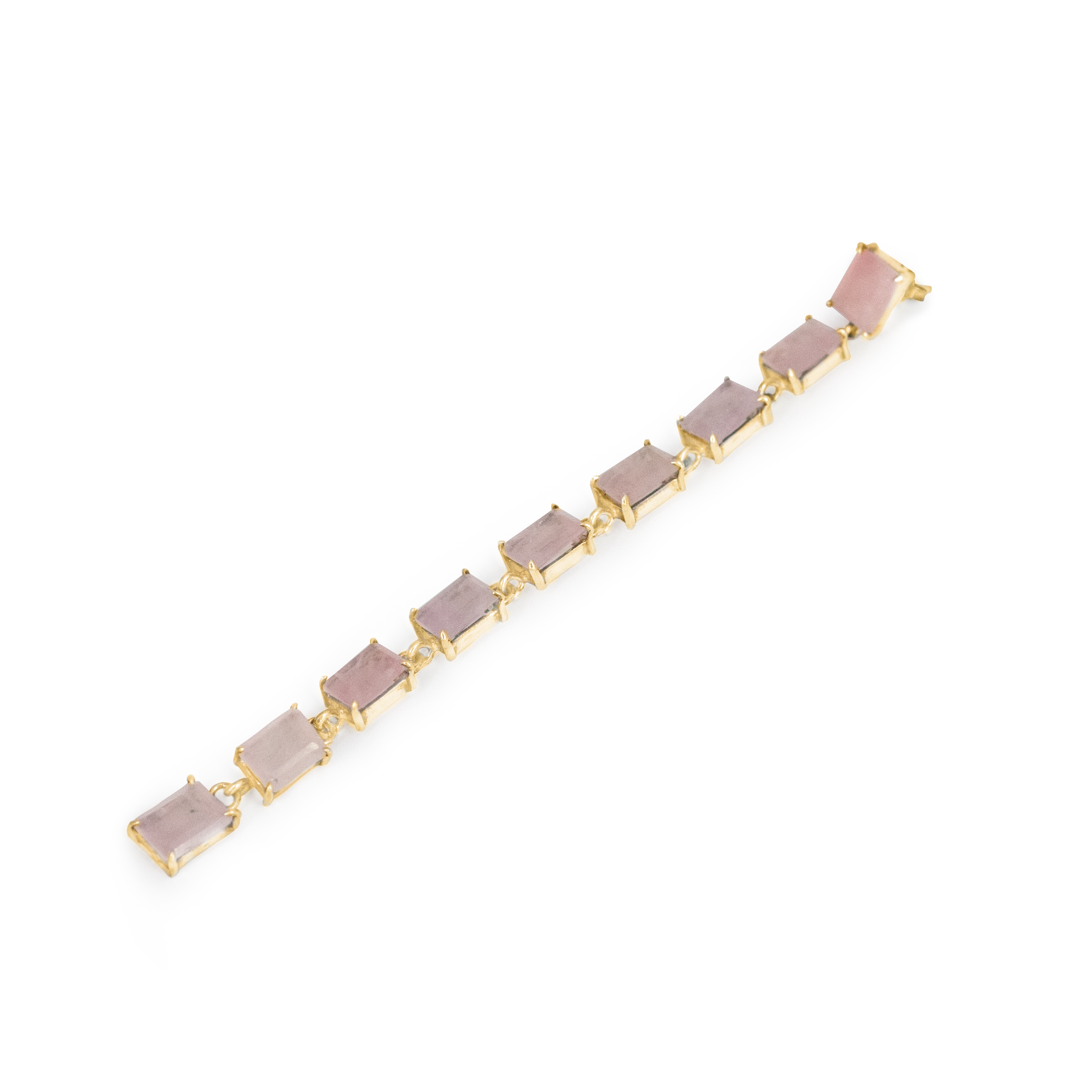 Pink quartz earring