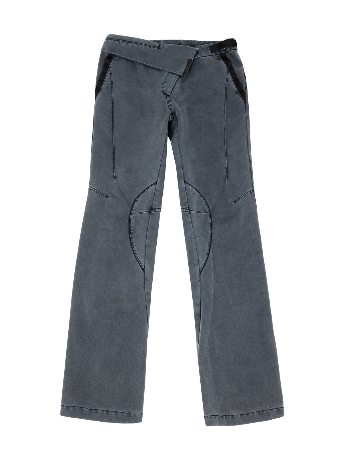 Asymmetric waist pants