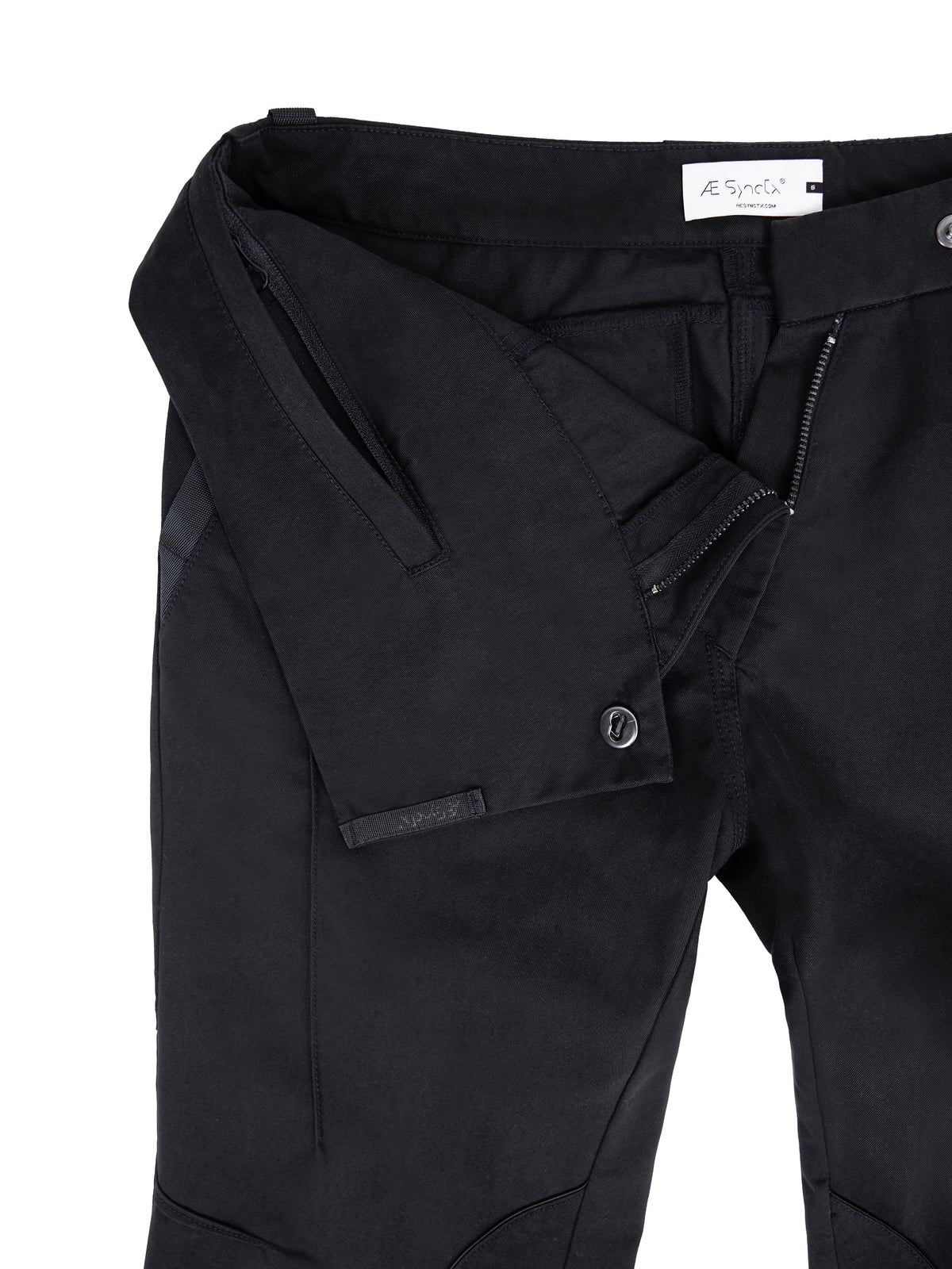 Asymmetric waist pants