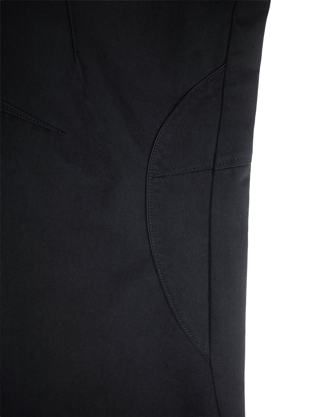 Asymmetric waist pants