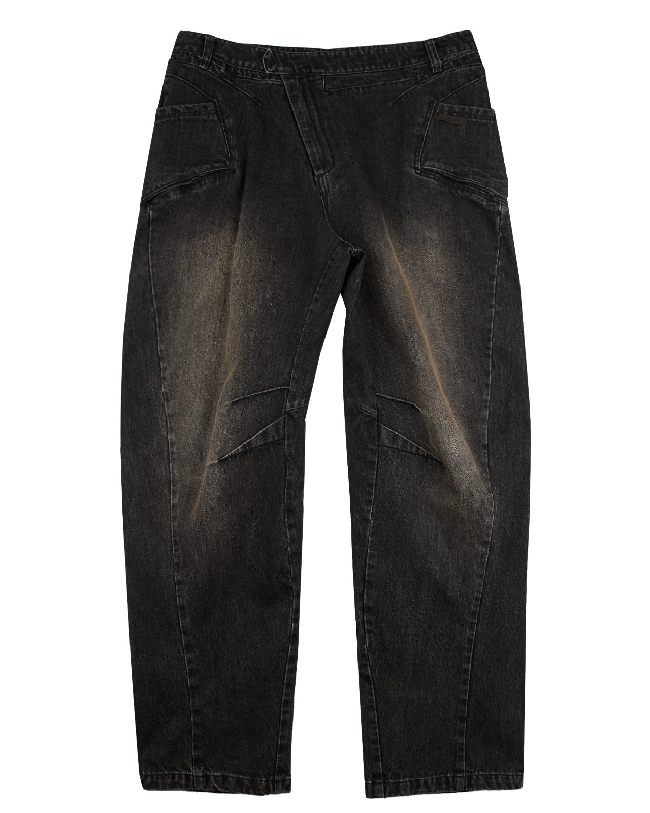 Bent knee pants