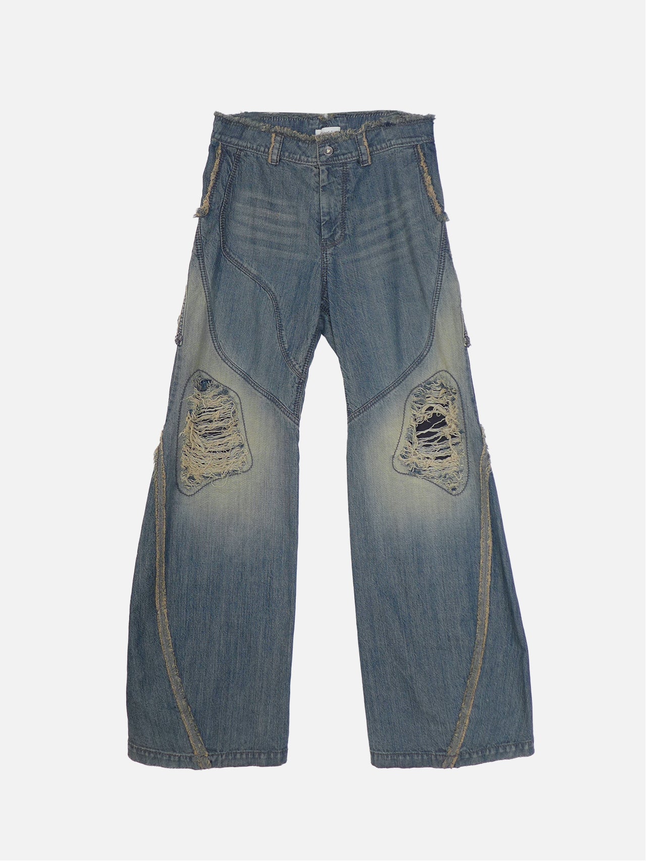 Distressed pants