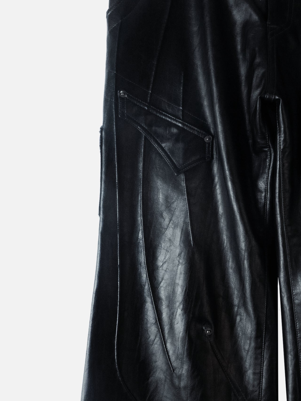 Swamp faux leather pants