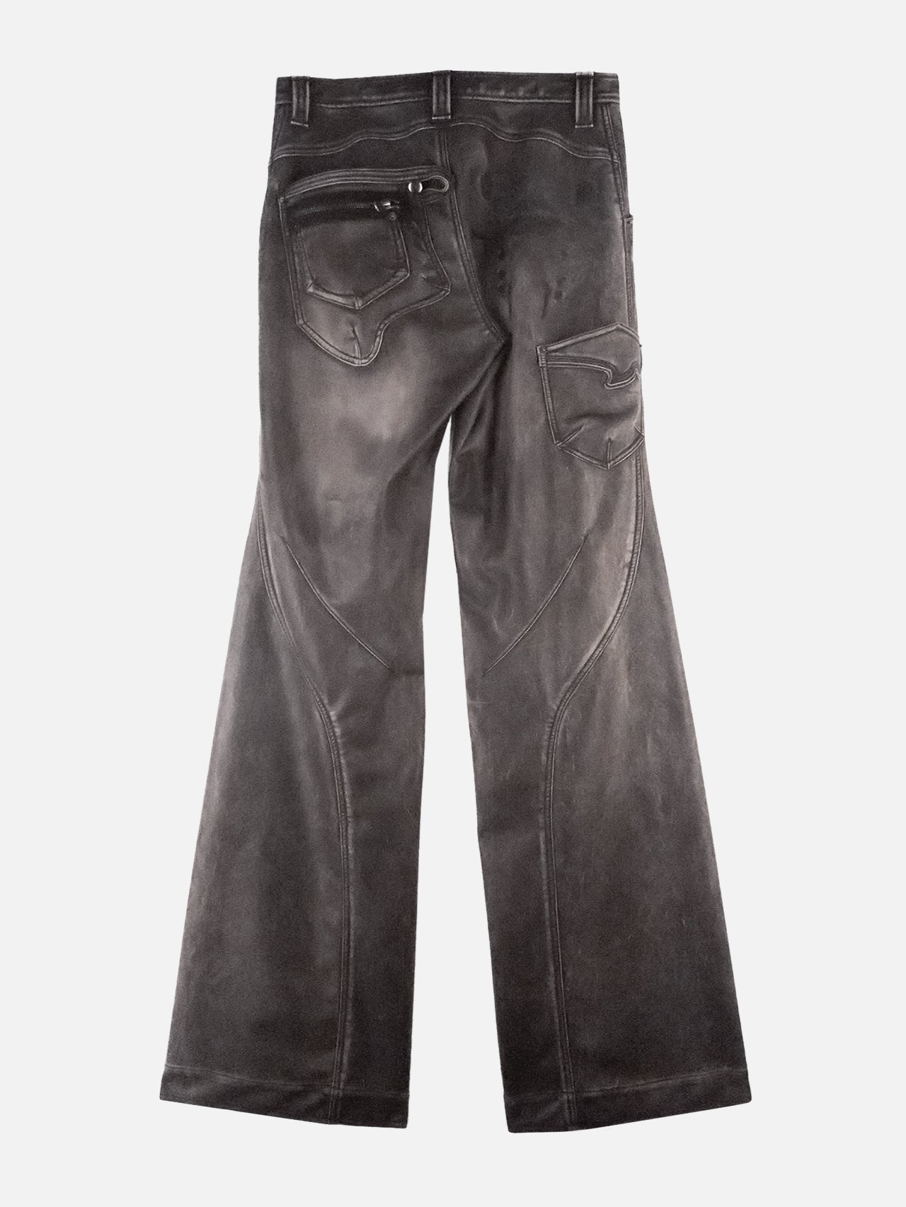 Swamp faux leather pants