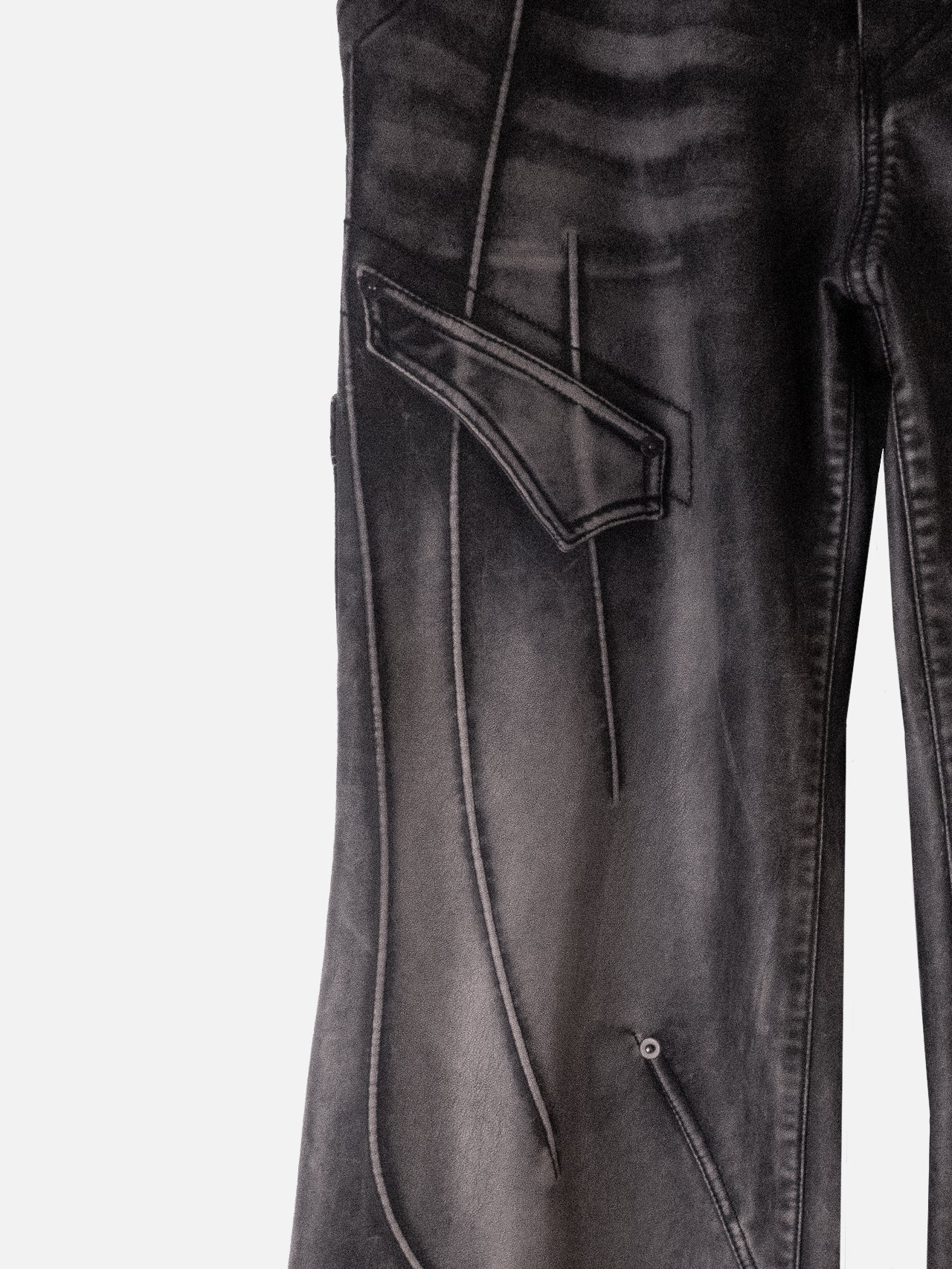 Swamp faux leather pants