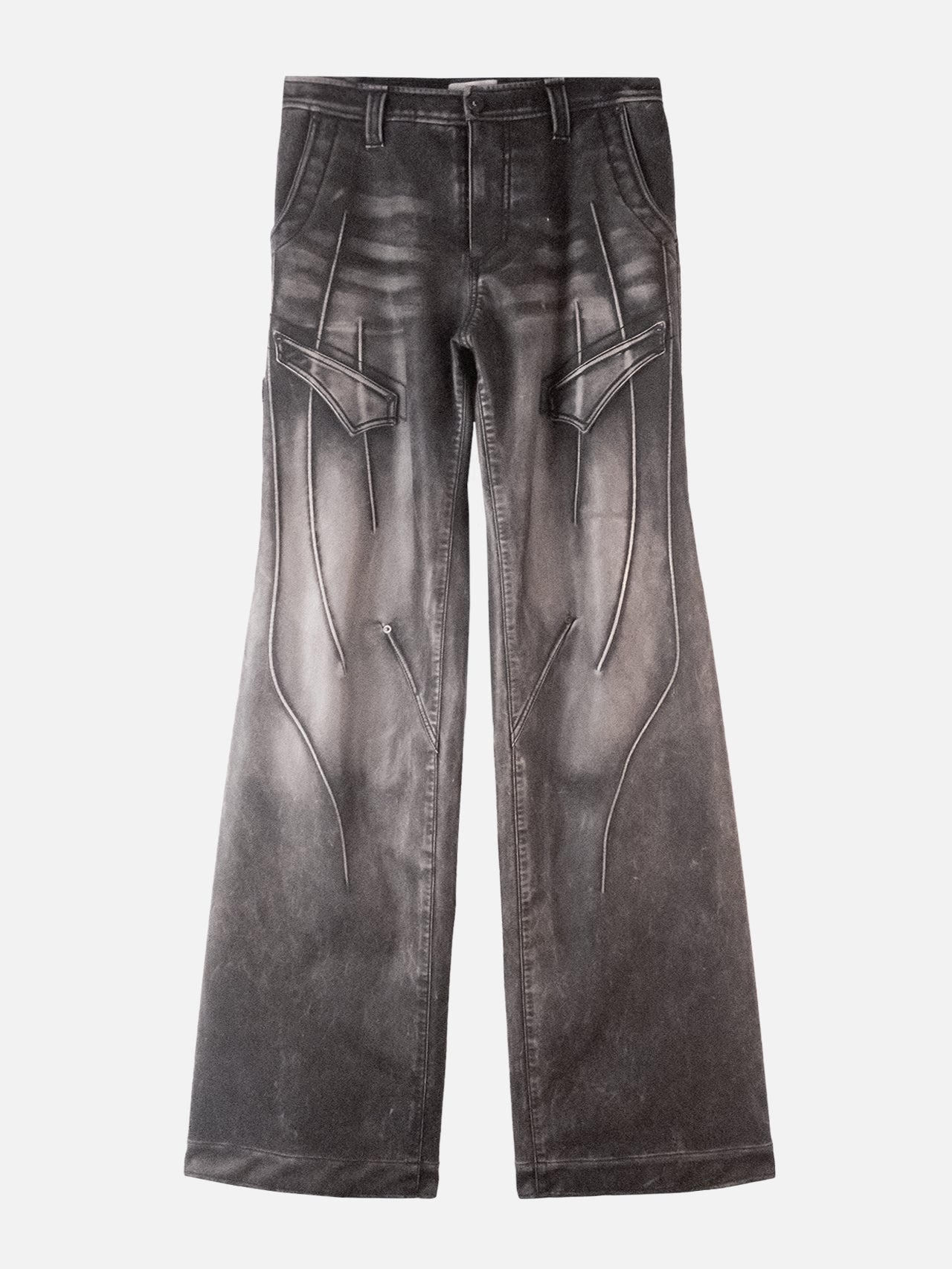 Swamp faux leather pants