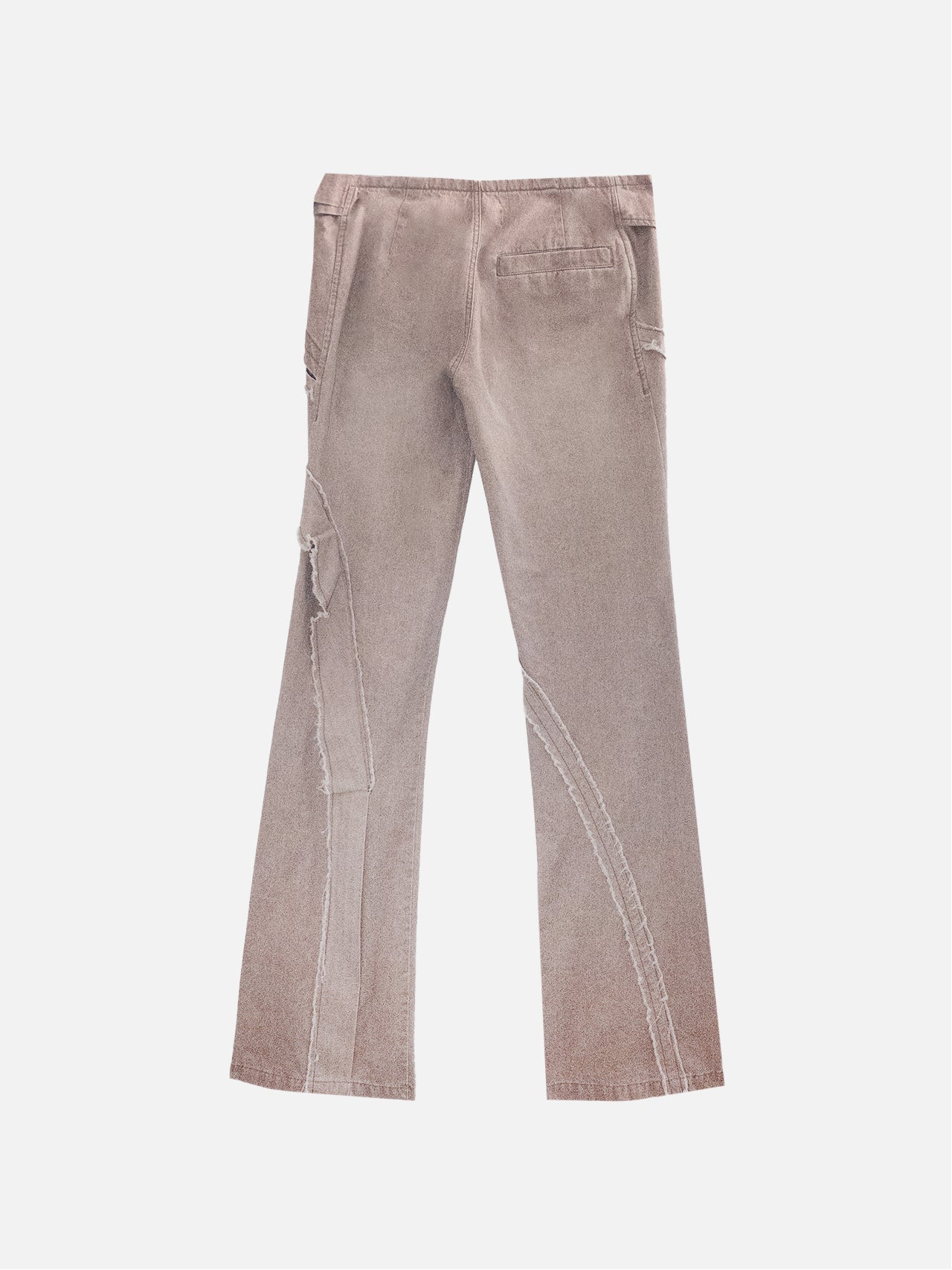 Oblique slit pants