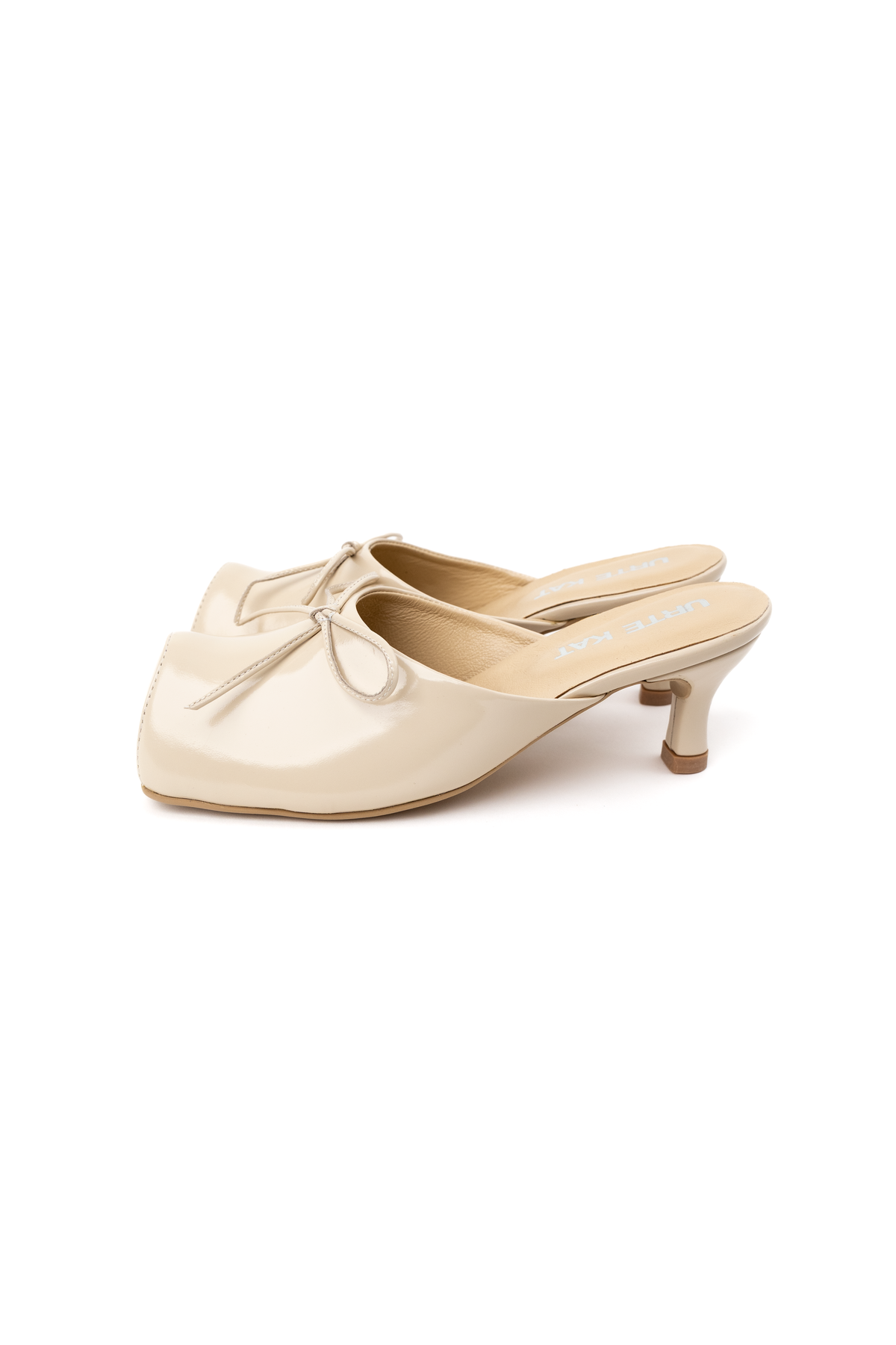 Hofa leather mules beige