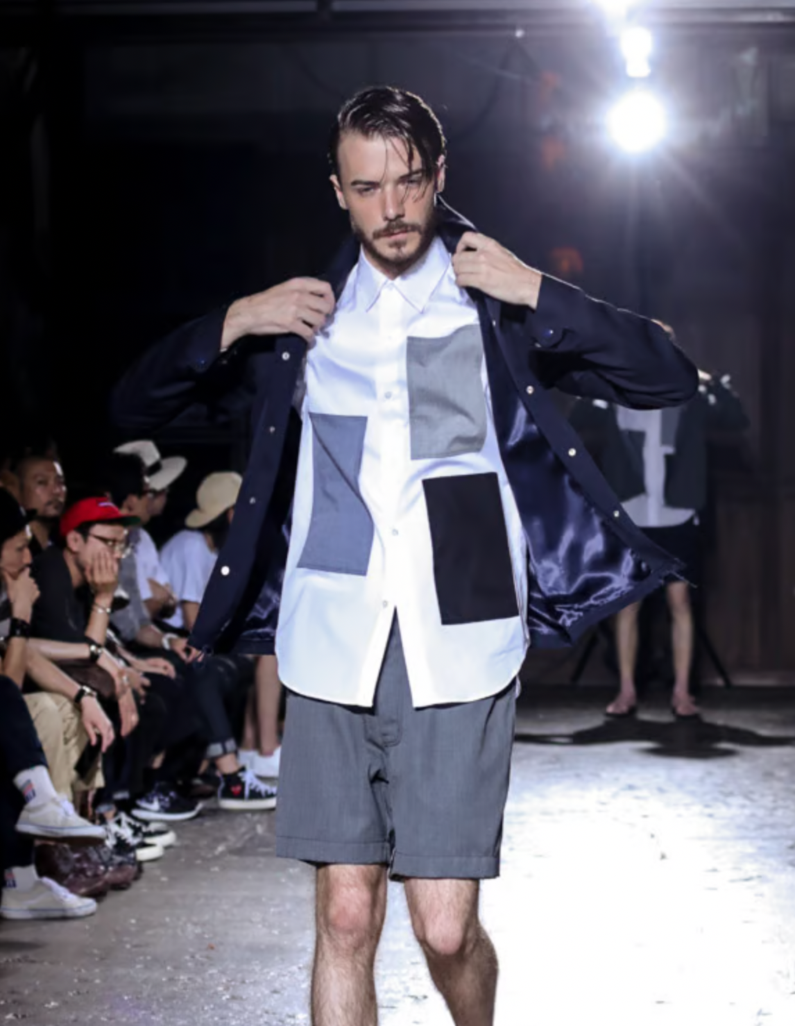 Ganryu comme des garçons s/s 2016 patchwork shirt