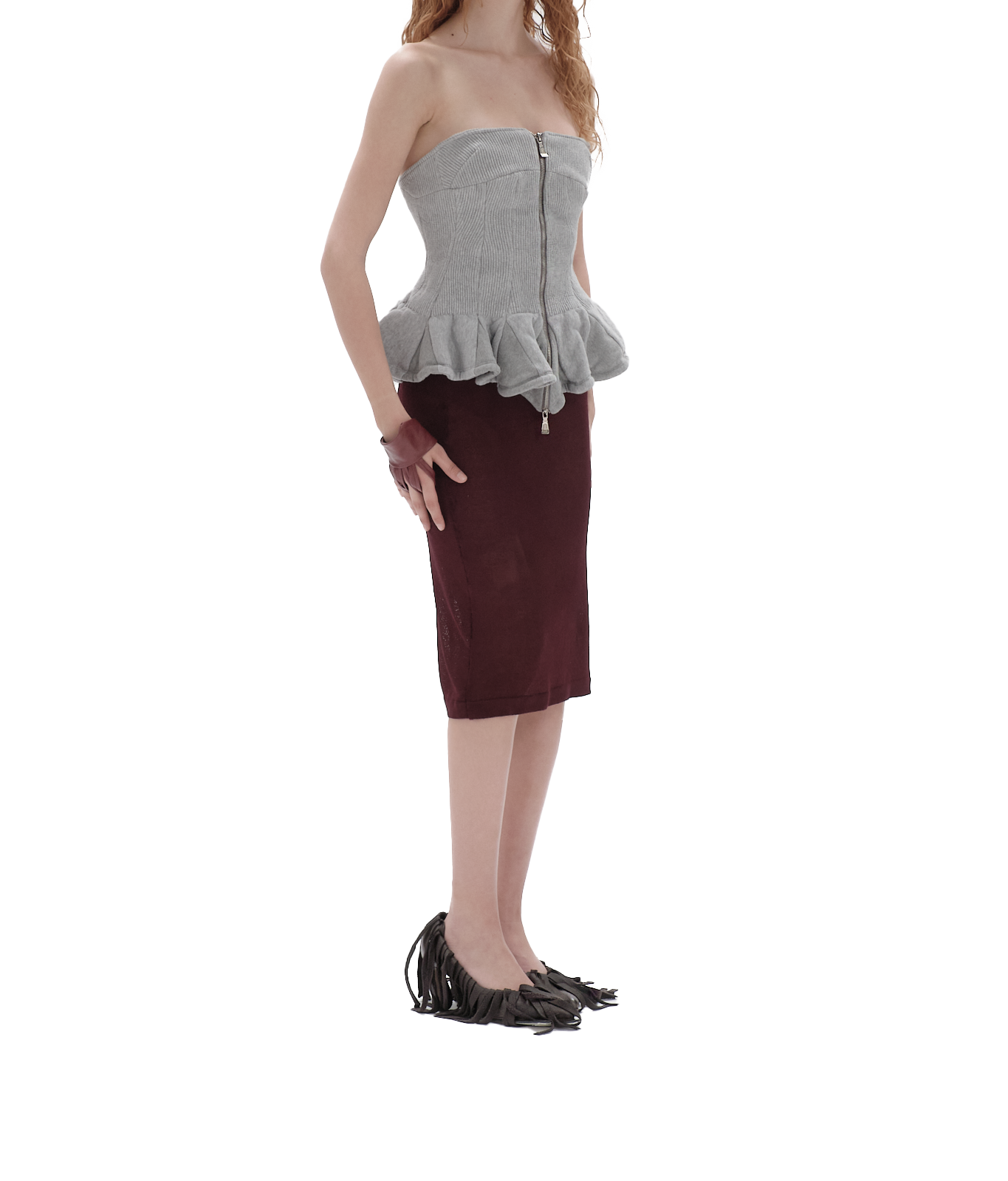 Peplum corset