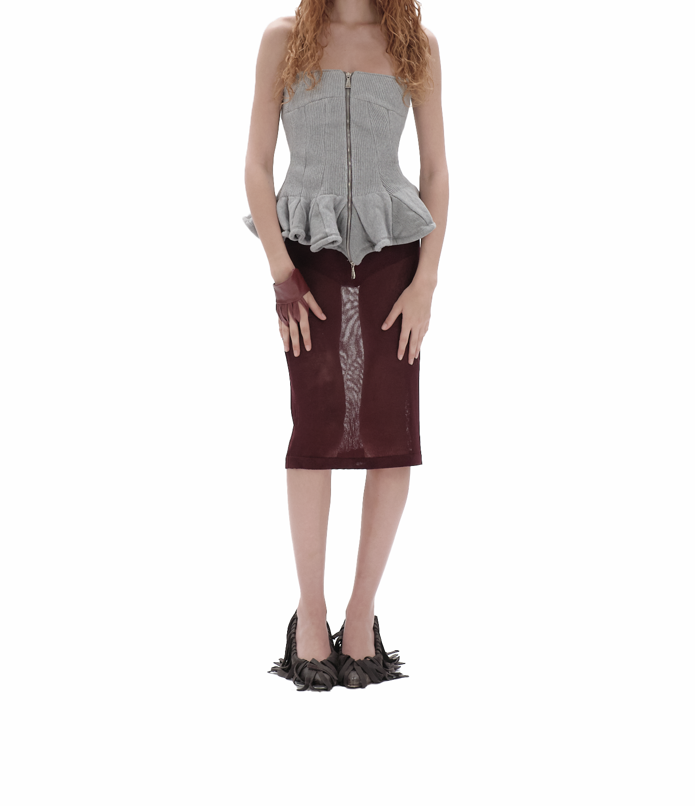 Peplum corset