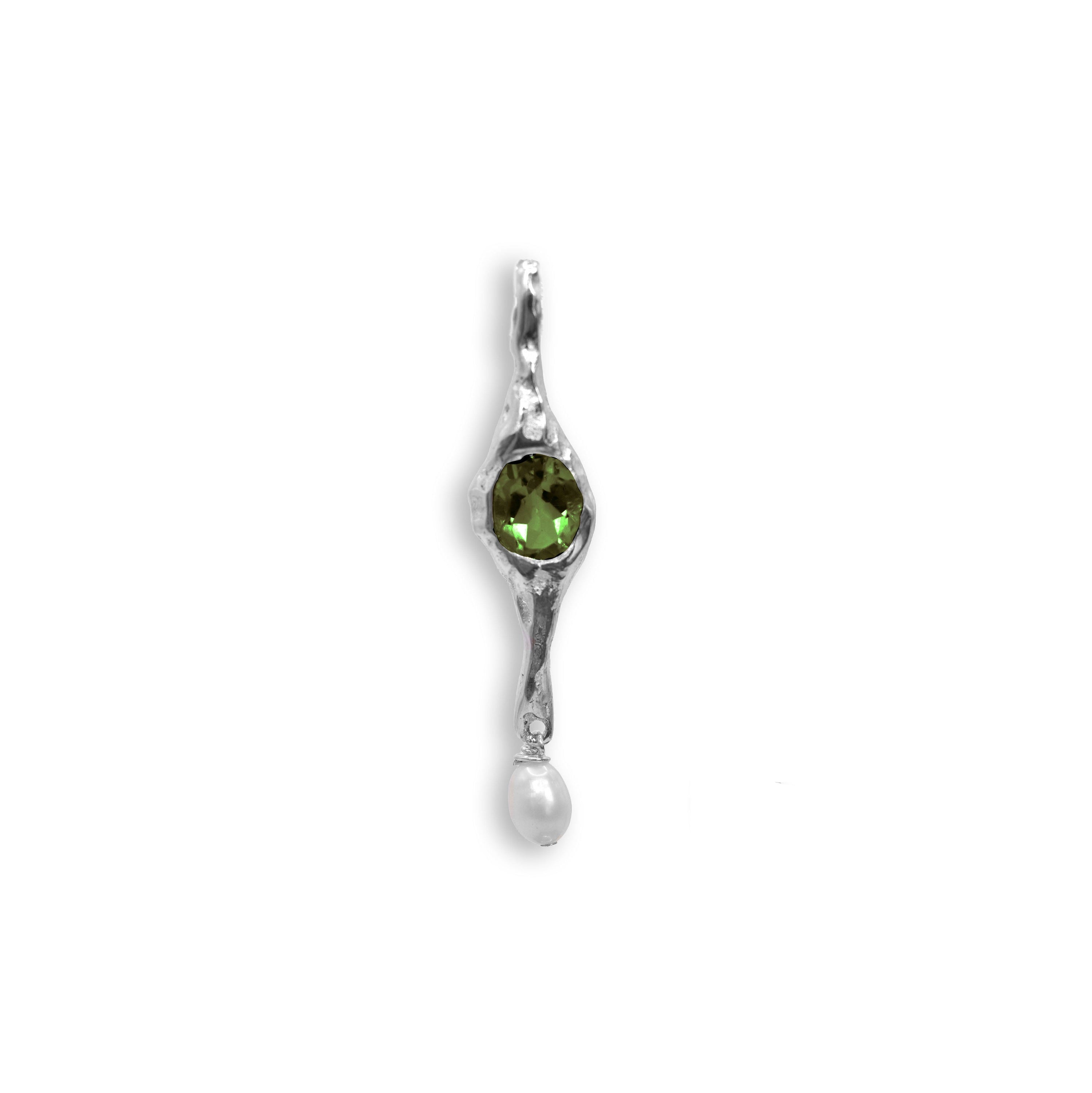 Fusion earrings peridot