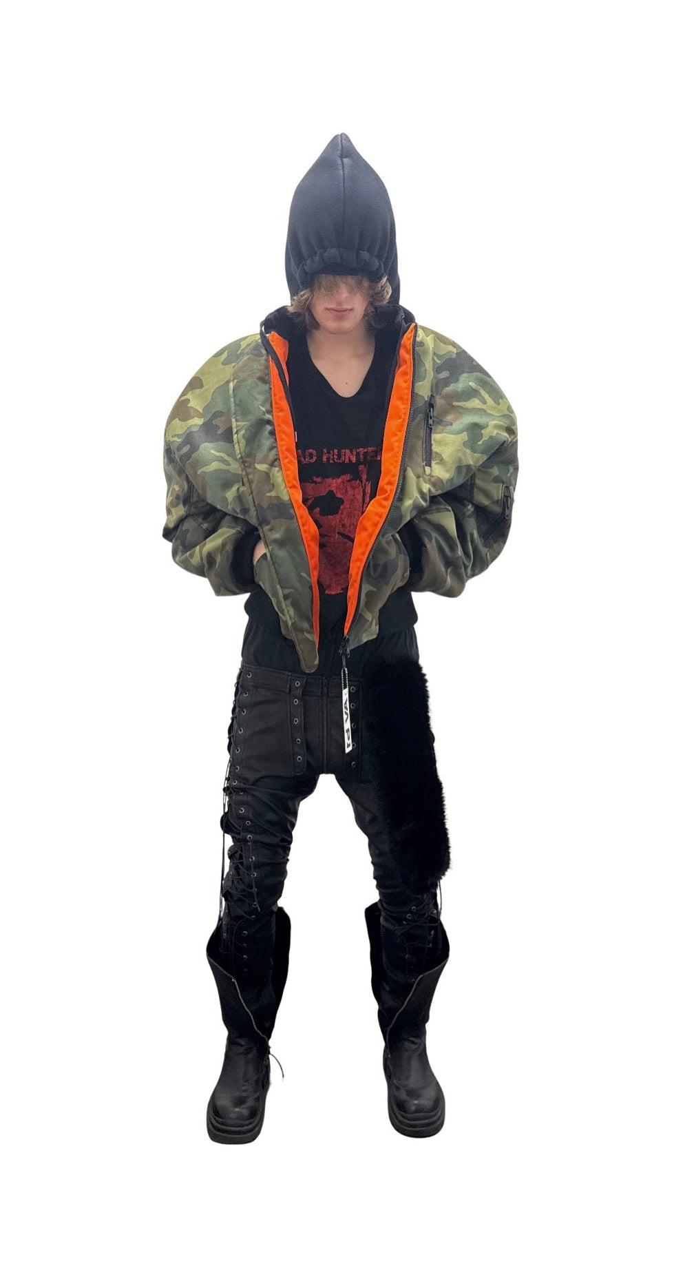 Camouflage bomber jacket