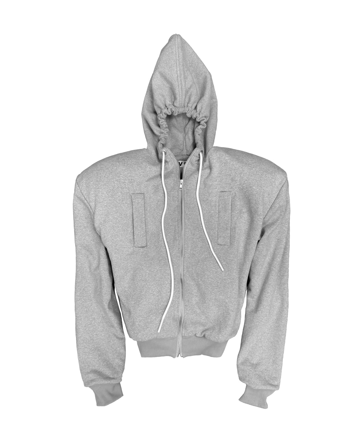 Double faced zip hoodie