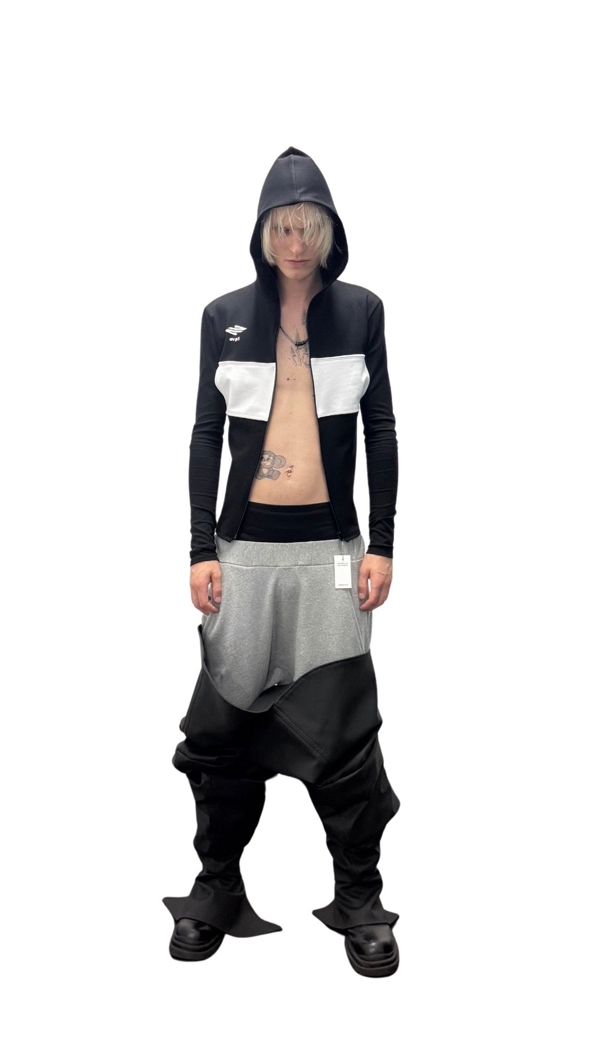 Slim fit zip hoodie