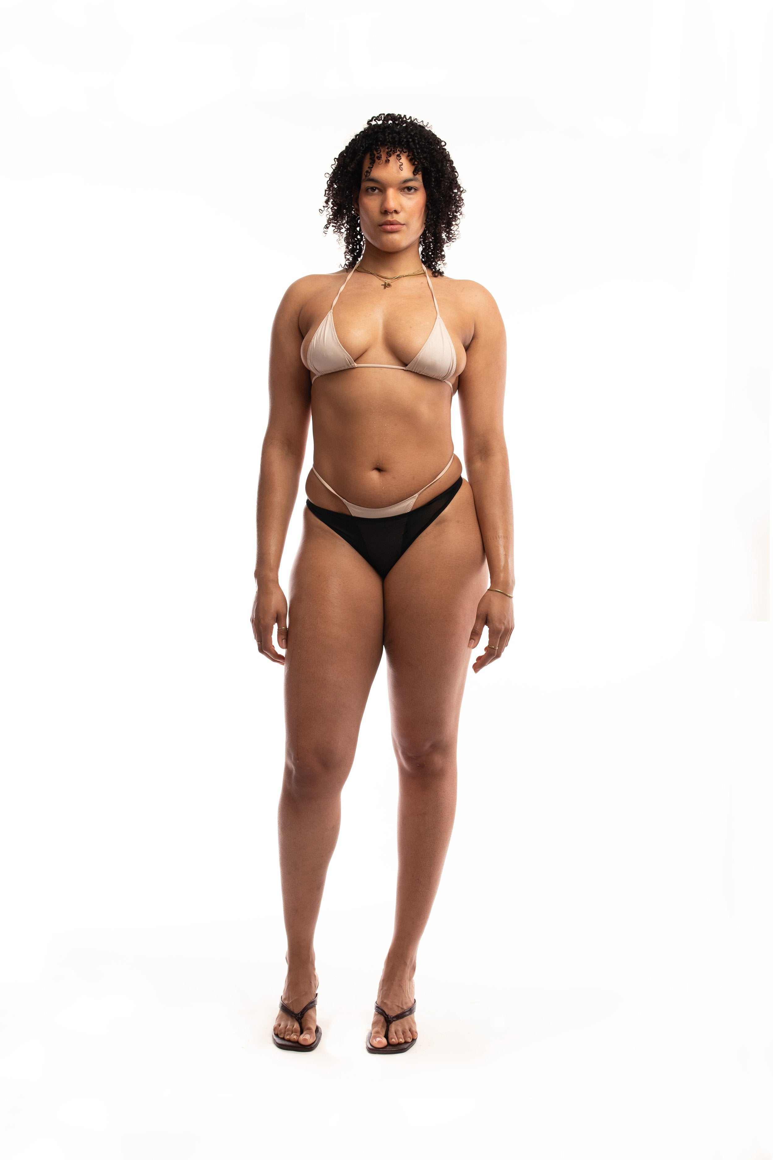 Micro bikini top - blush pink