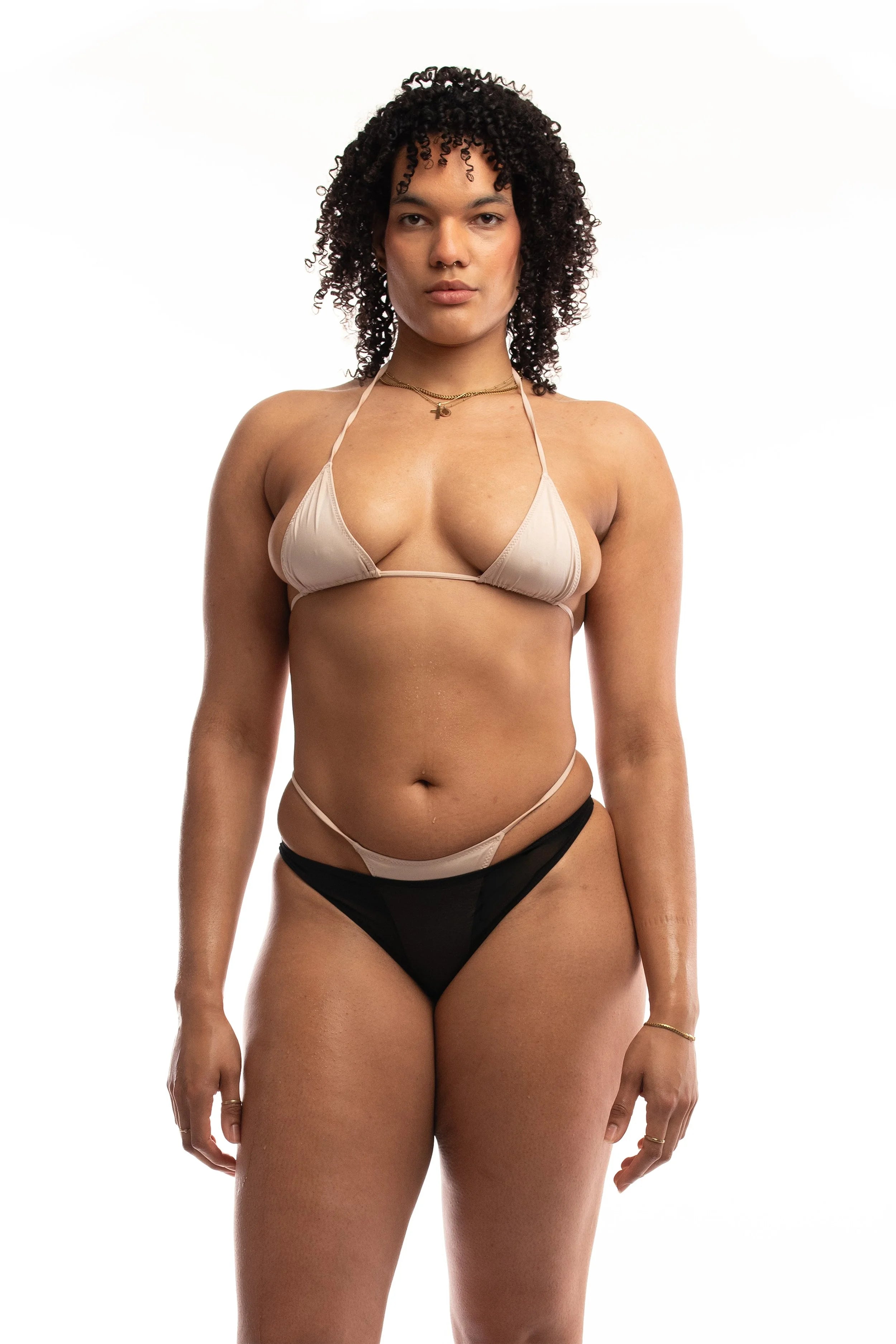 Micro bikini top - blush pink