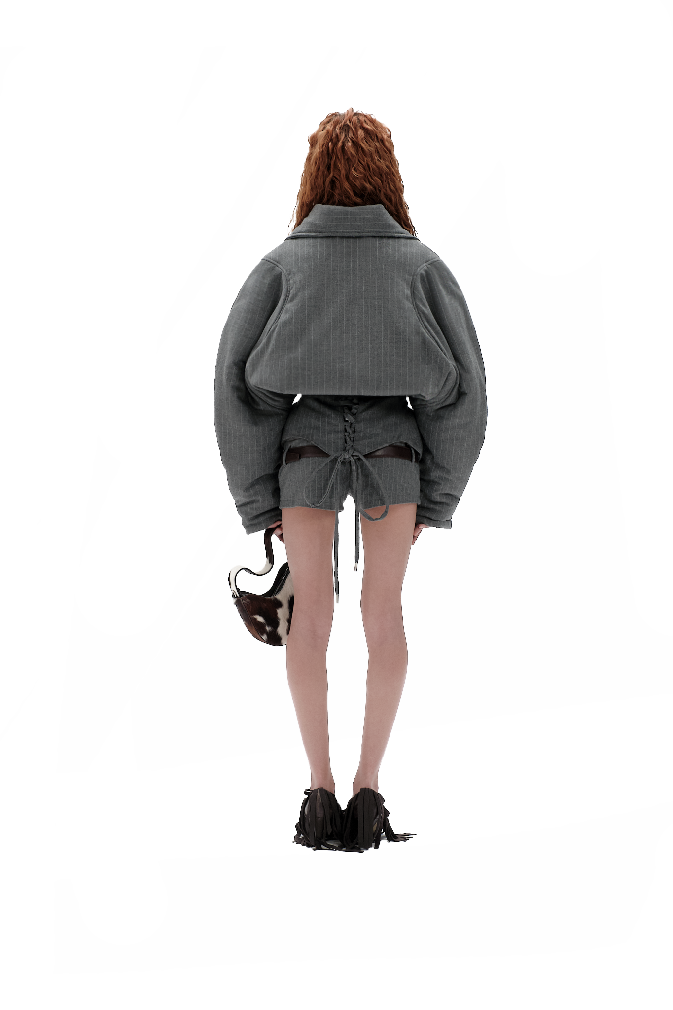 Pinstripe bomber