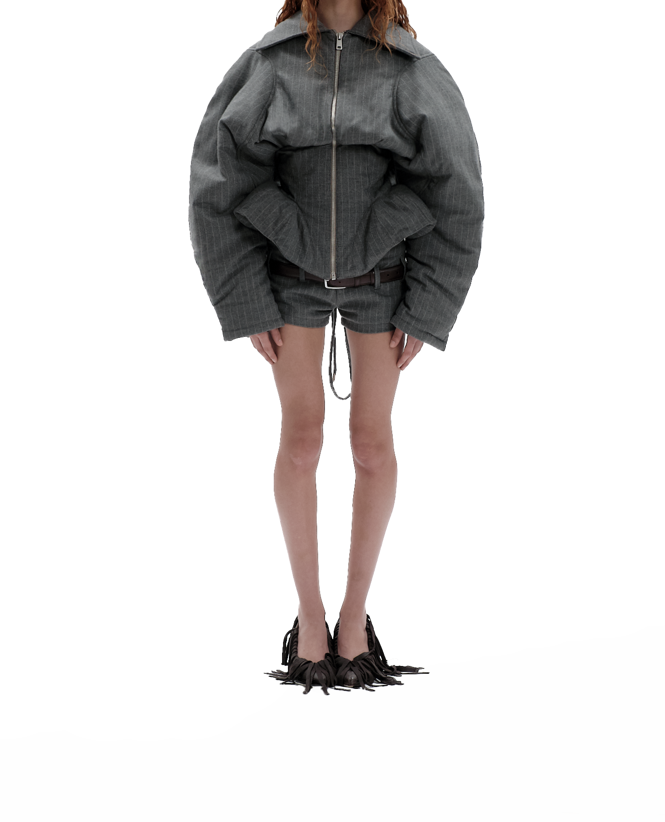 Pinstripe bomber