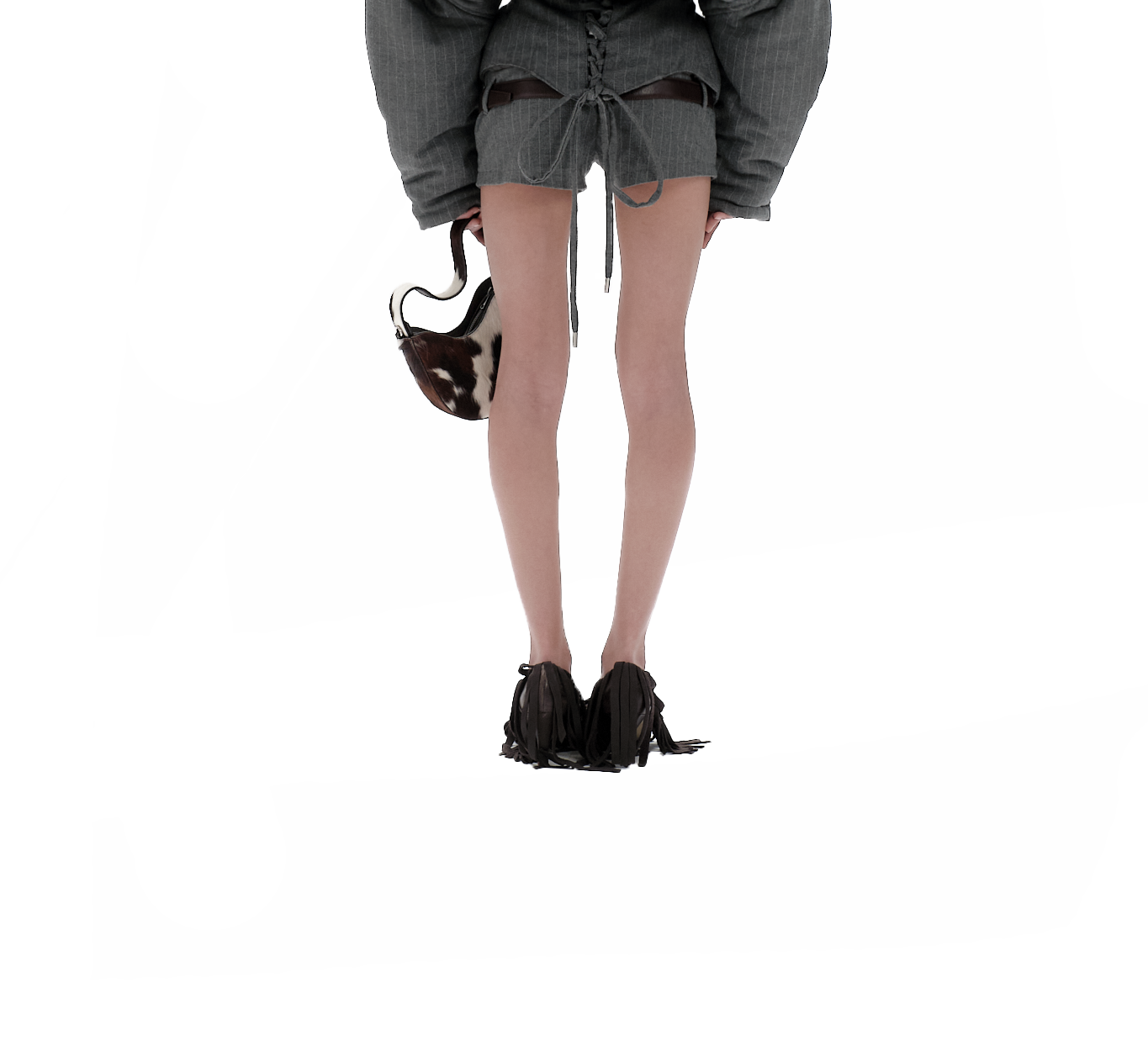 Pinstripe shorts
