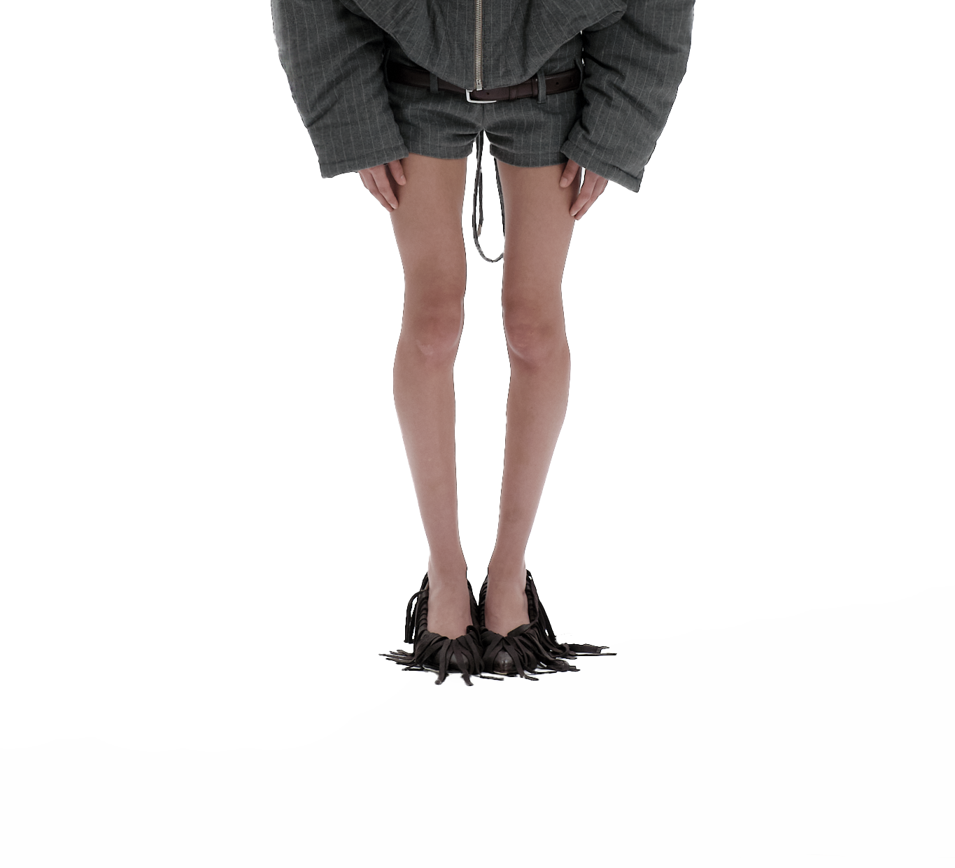 Pinstripe shorts