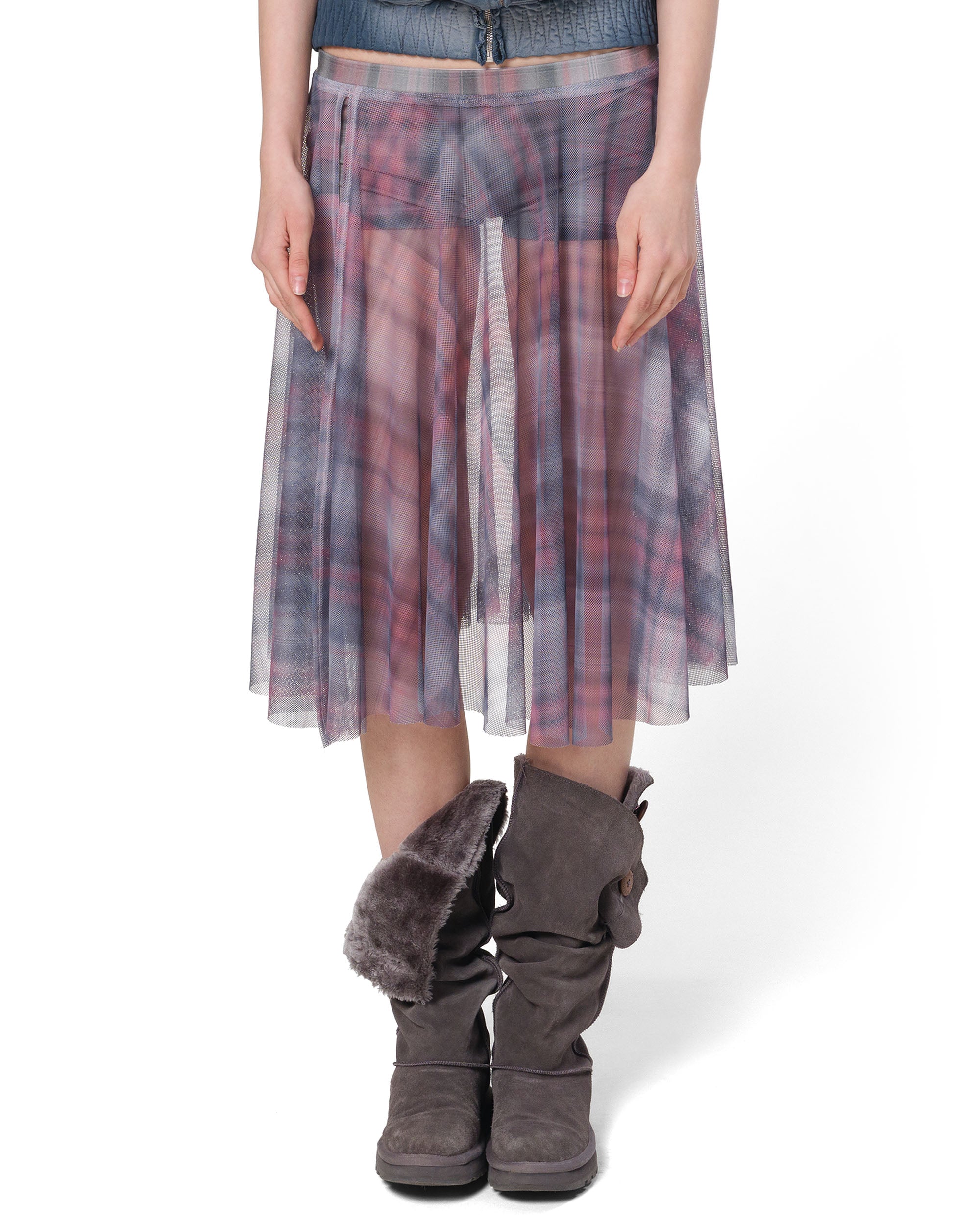 Plaid shorts-skirt