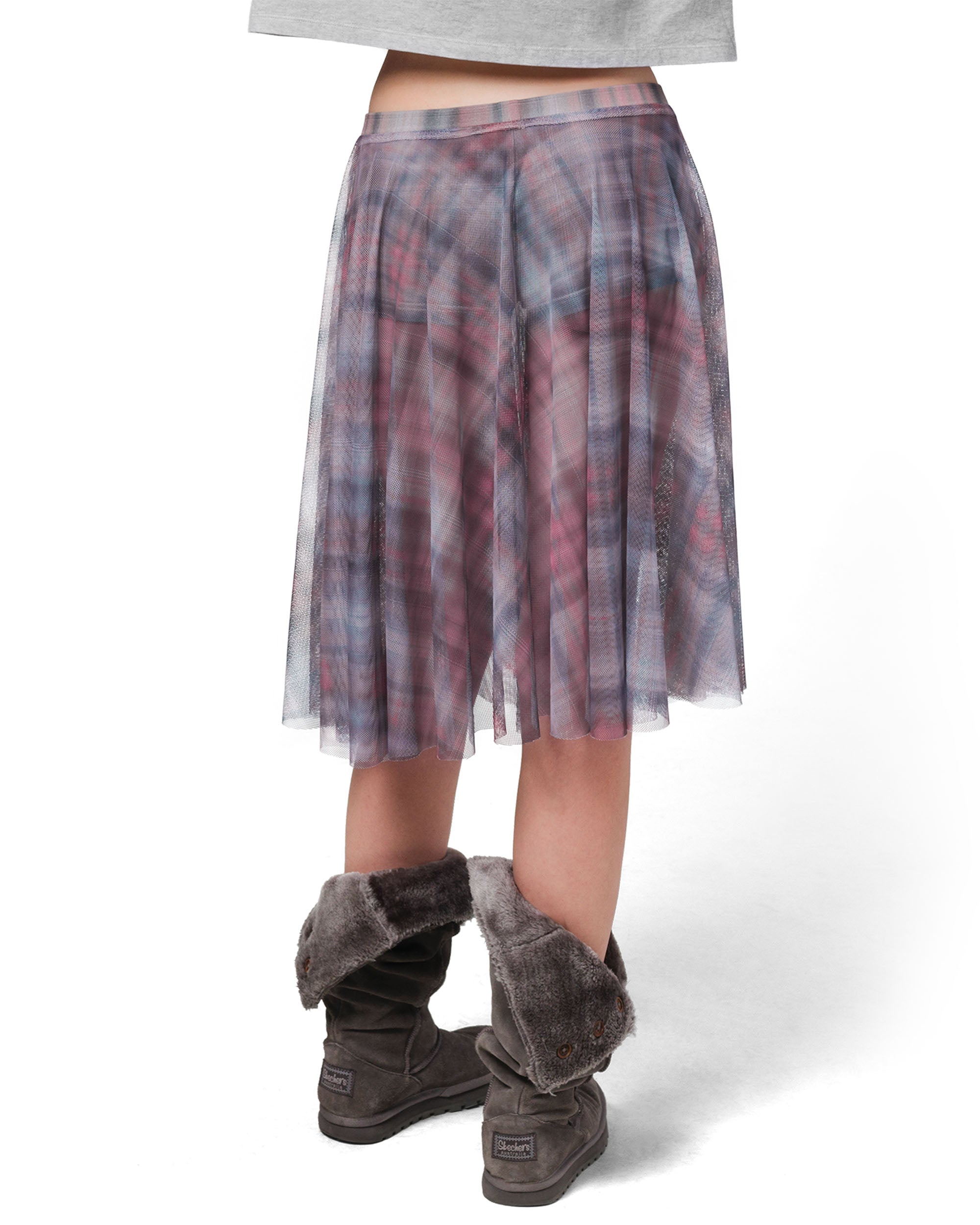 Plaid shorts-skirt