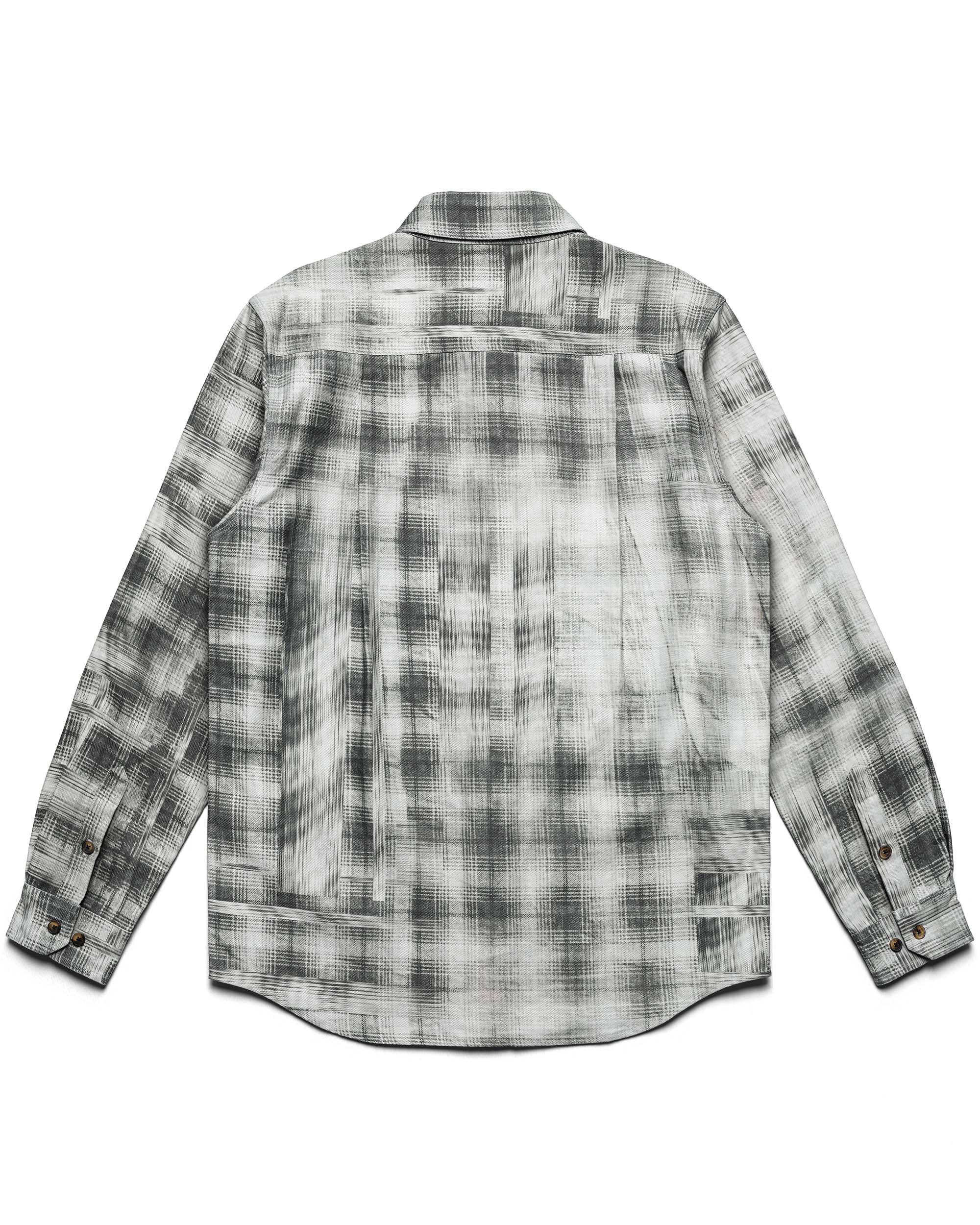 Plaid twill work shirt