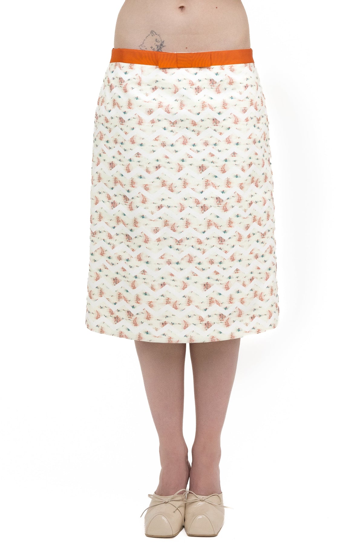 Flower skirt midi