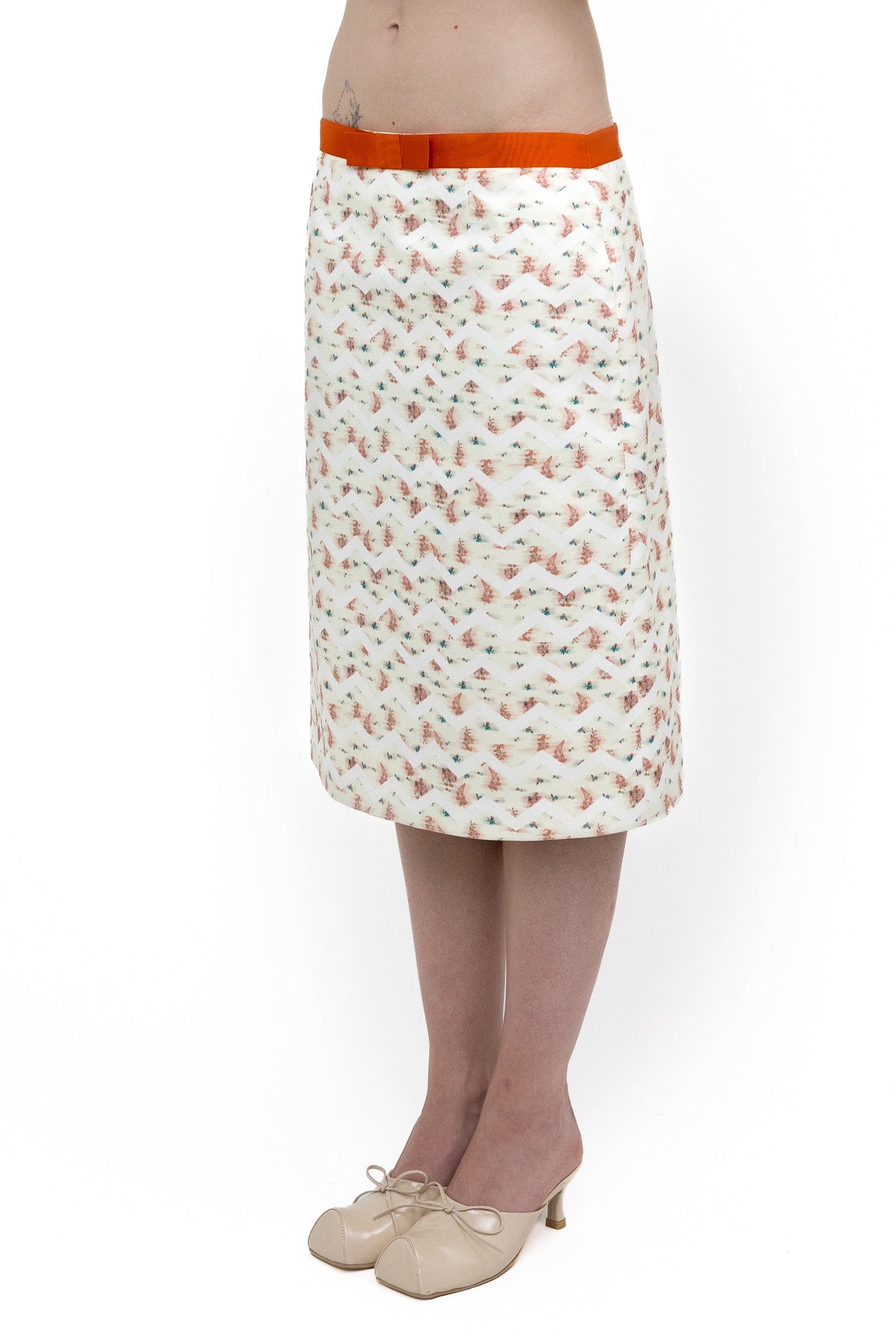 Flower skirt midi
