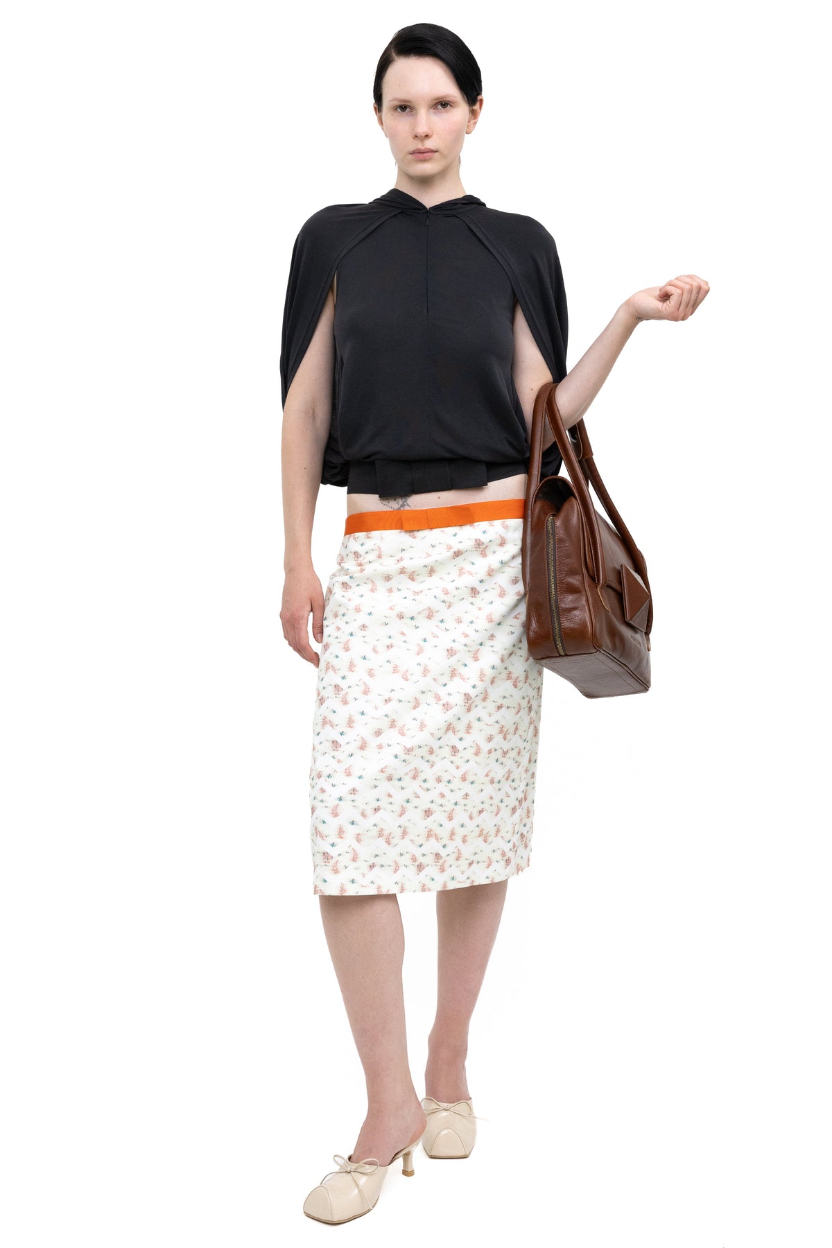 Flower skirt midi