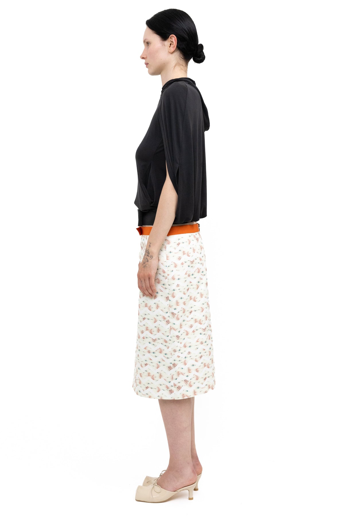 Flower skirt midi