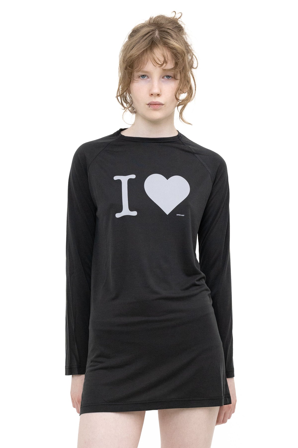'i love' mini dress