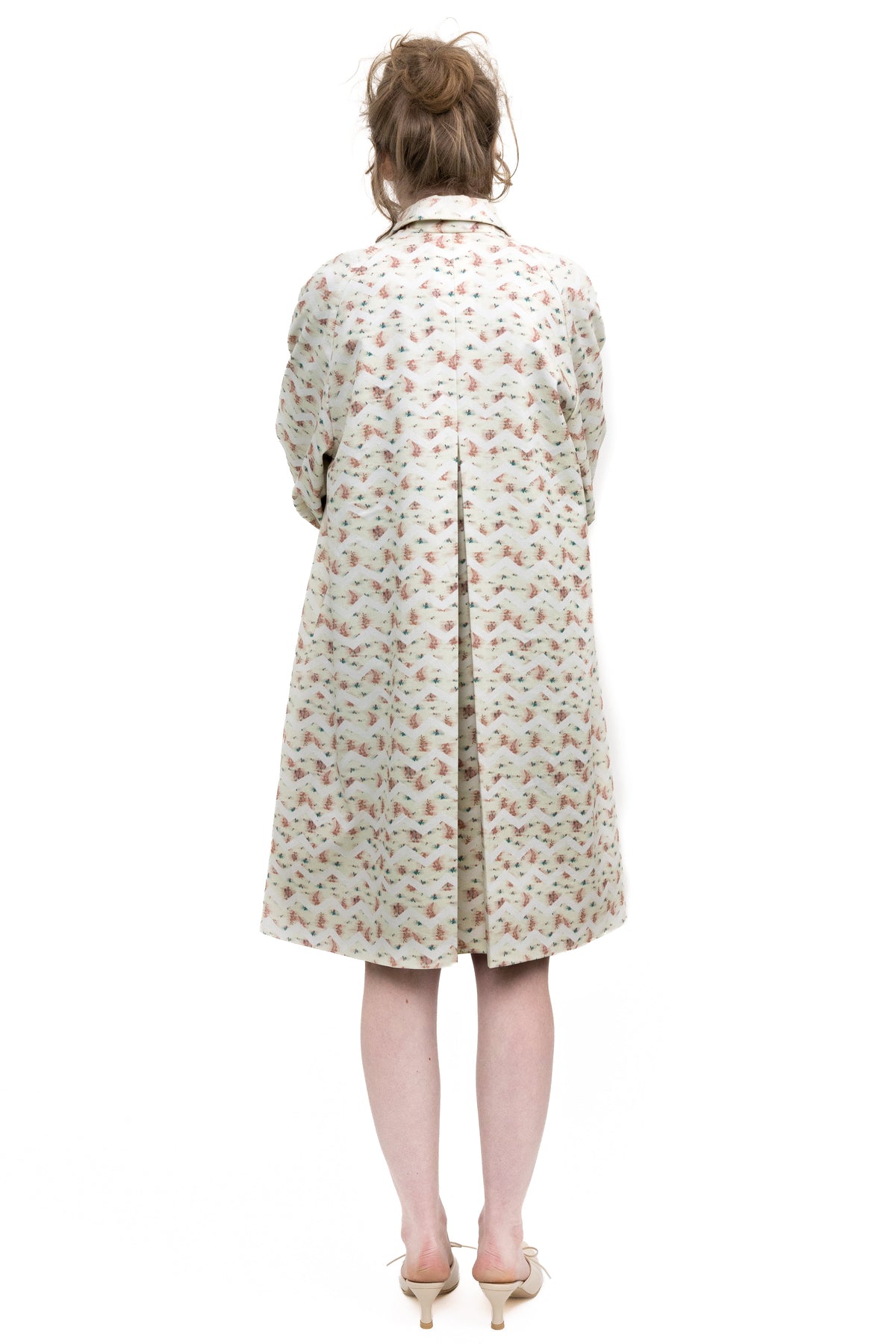 Flower trench coat