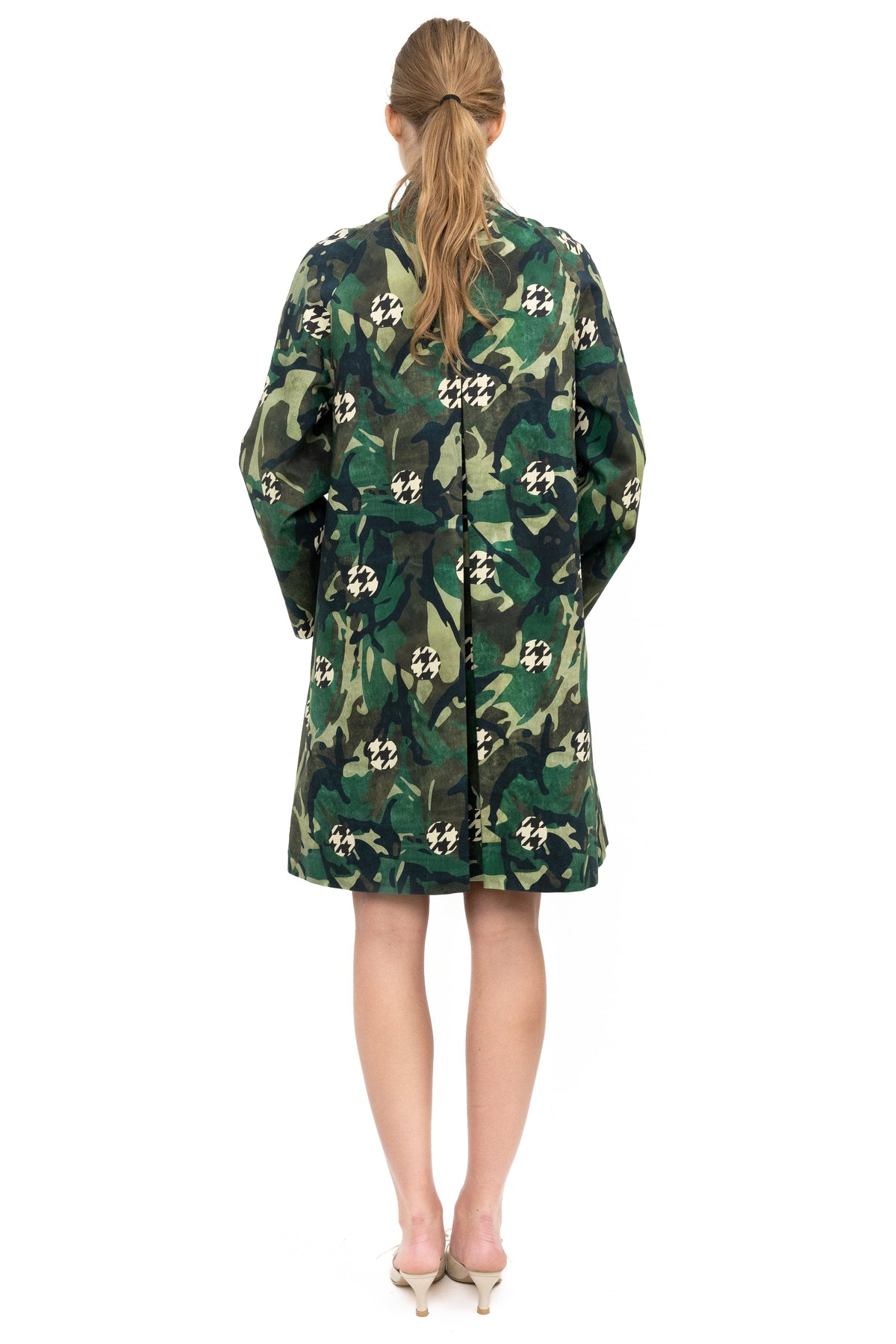 Camo trench coat