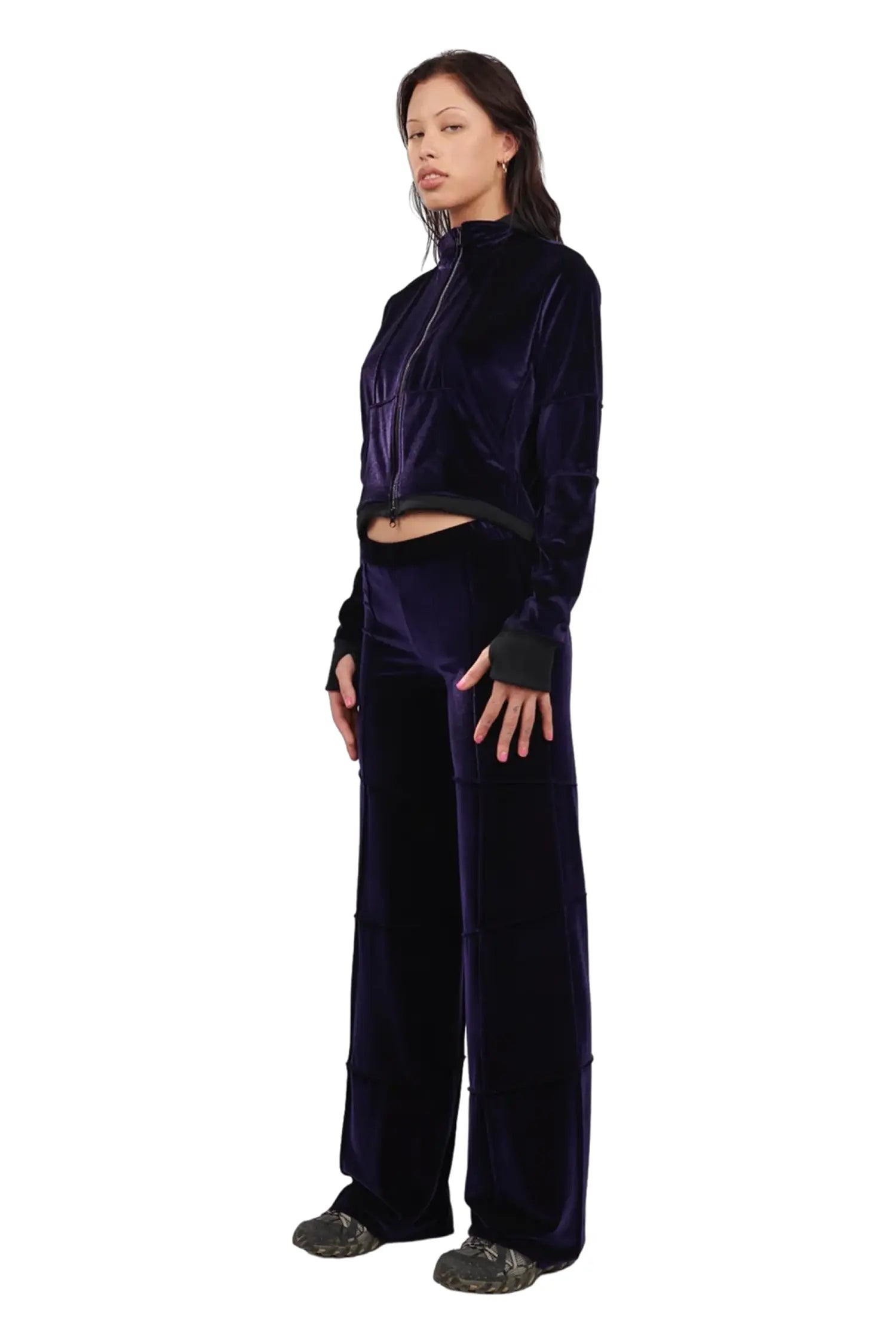 Spider pant - purple (flare)