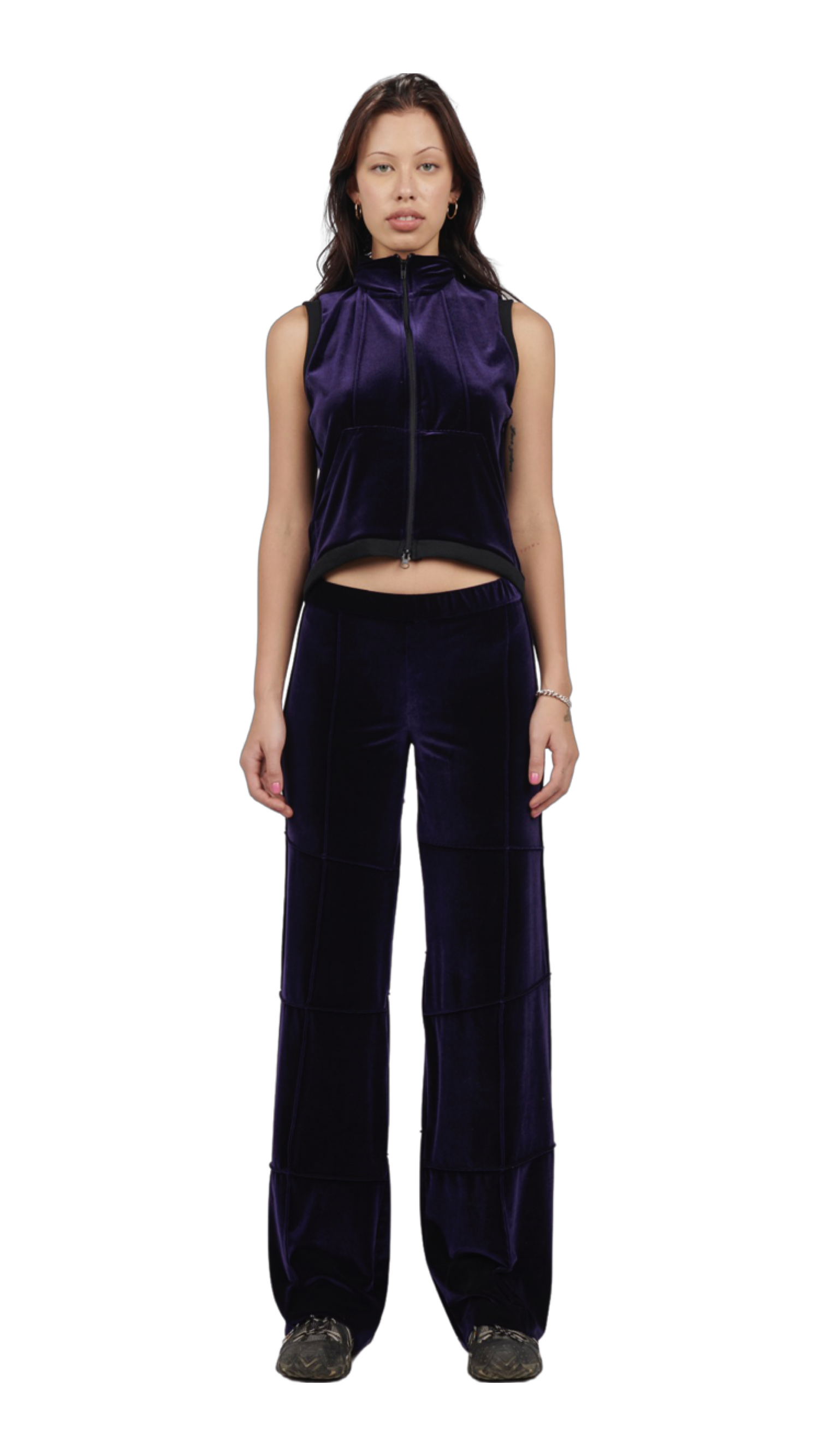 Spider pant - purple (straight)