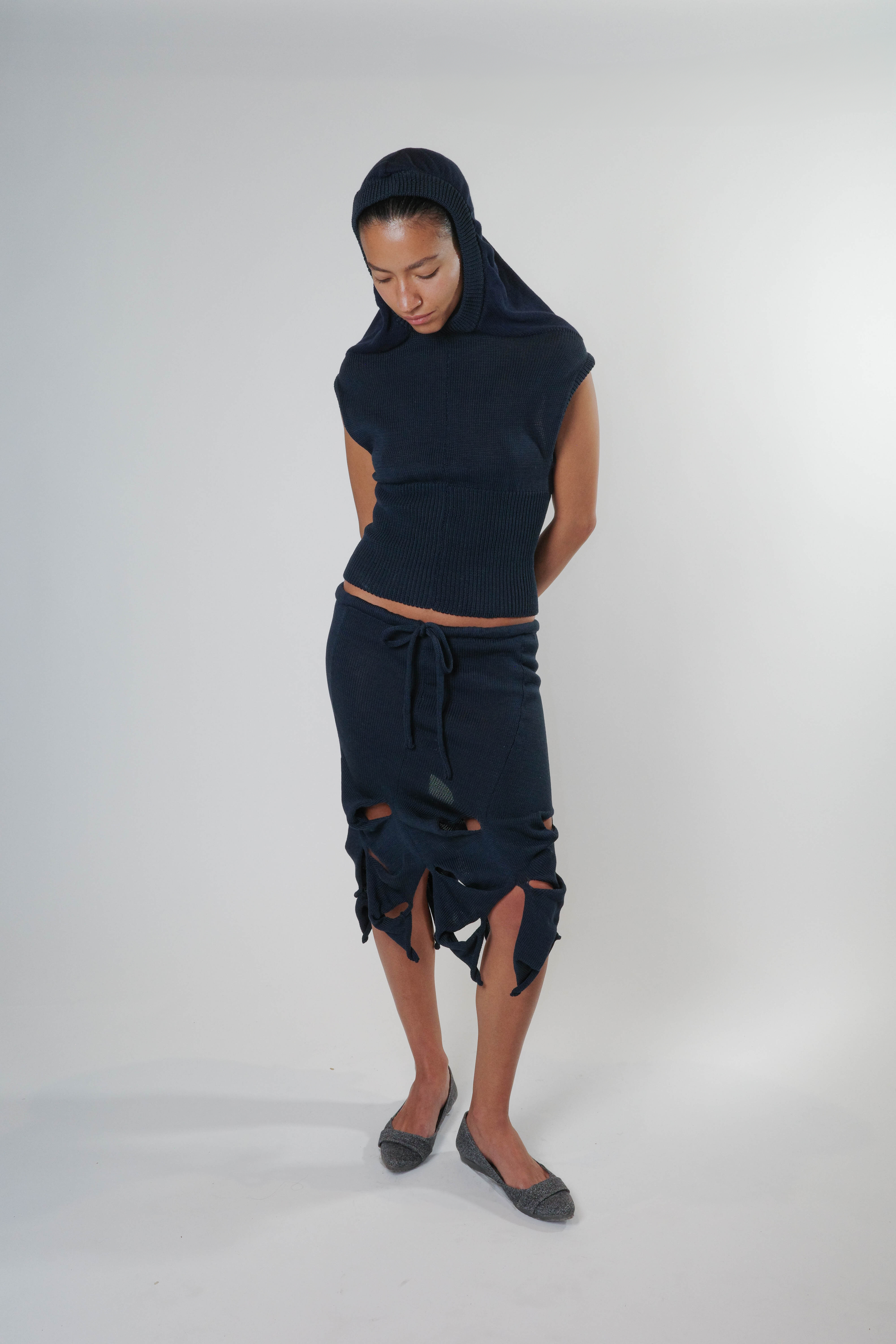 Cascade skirt (navy)
