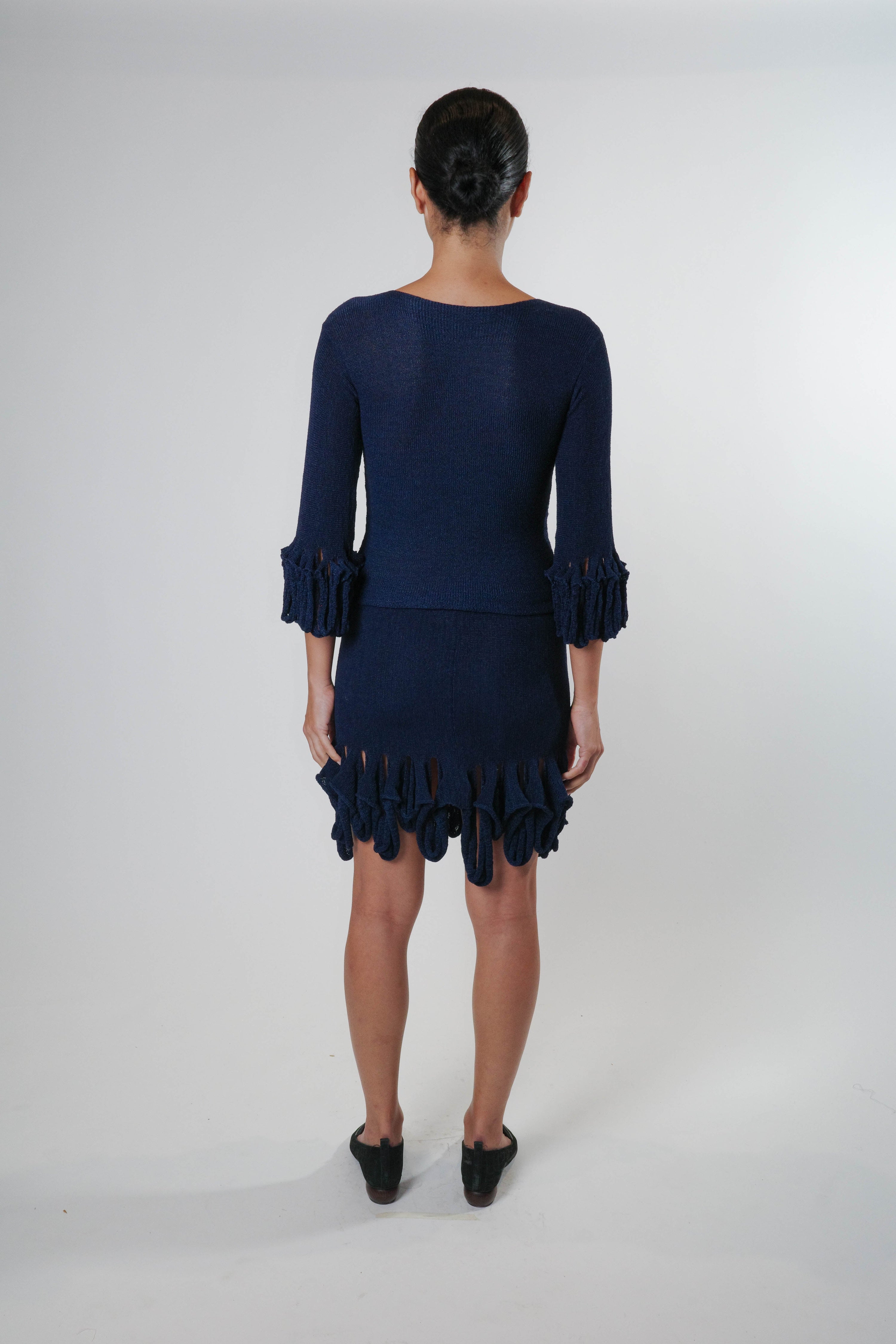 Swiggle mini skirt