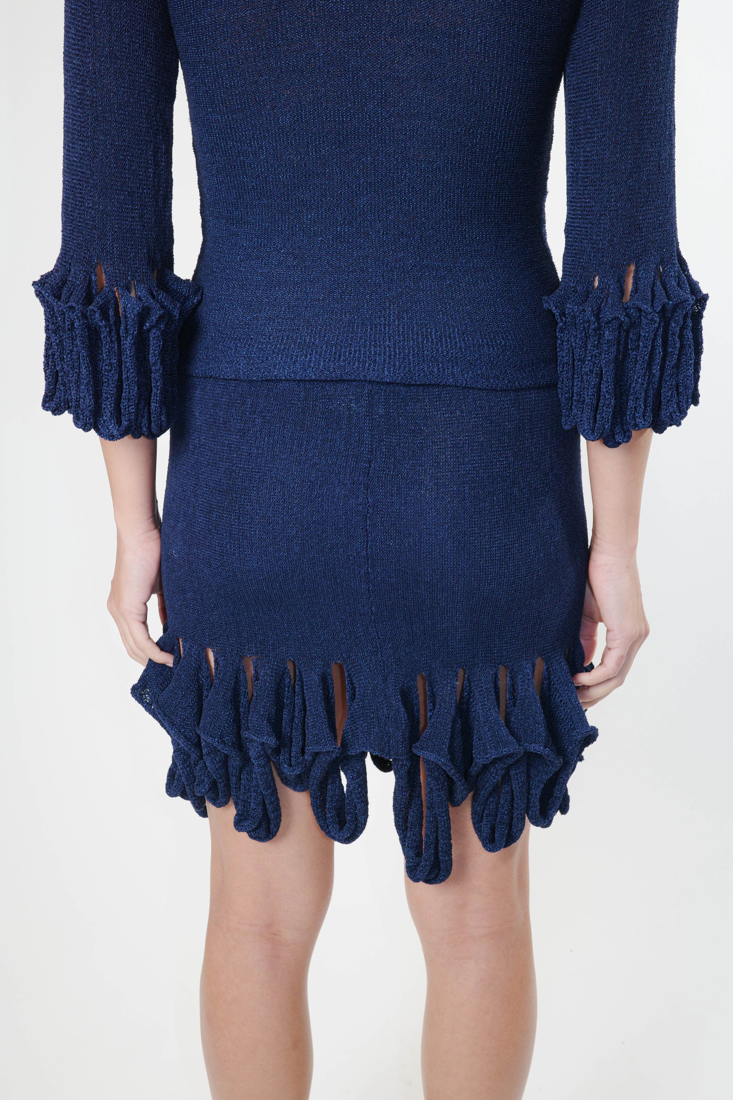 Swiggle mini skirt
