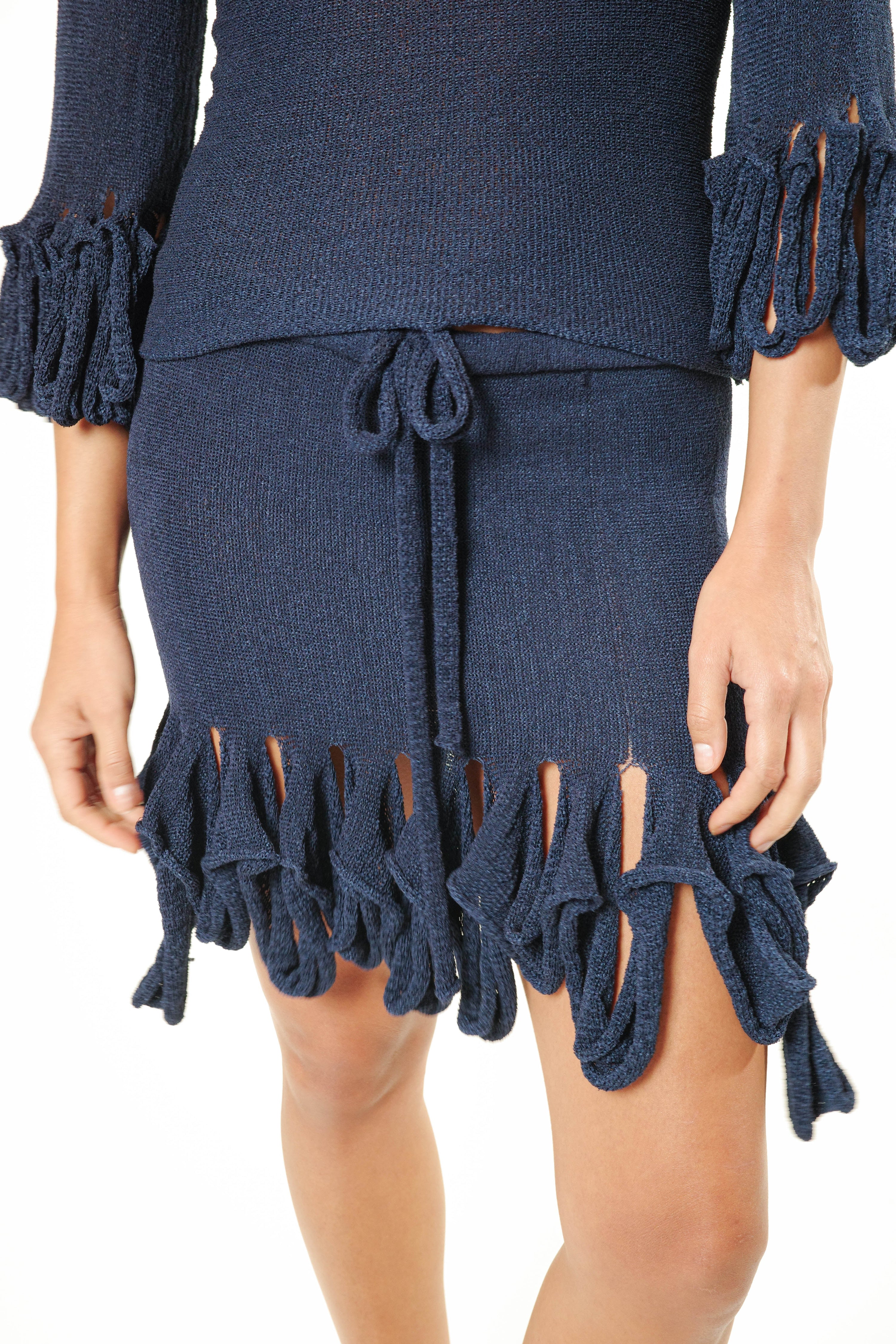 Swiggle mini skirt