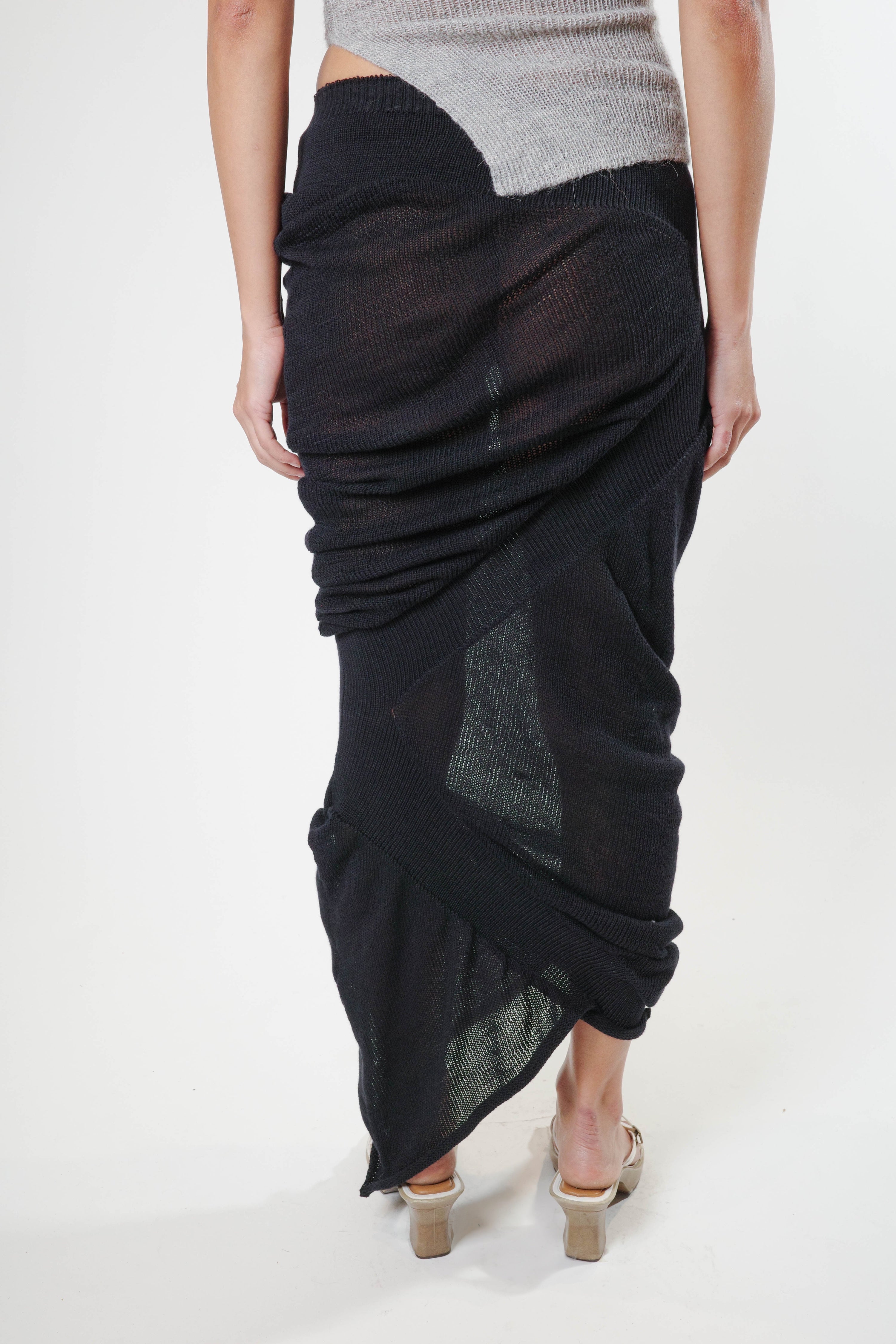 Zig-zag maxi skirt