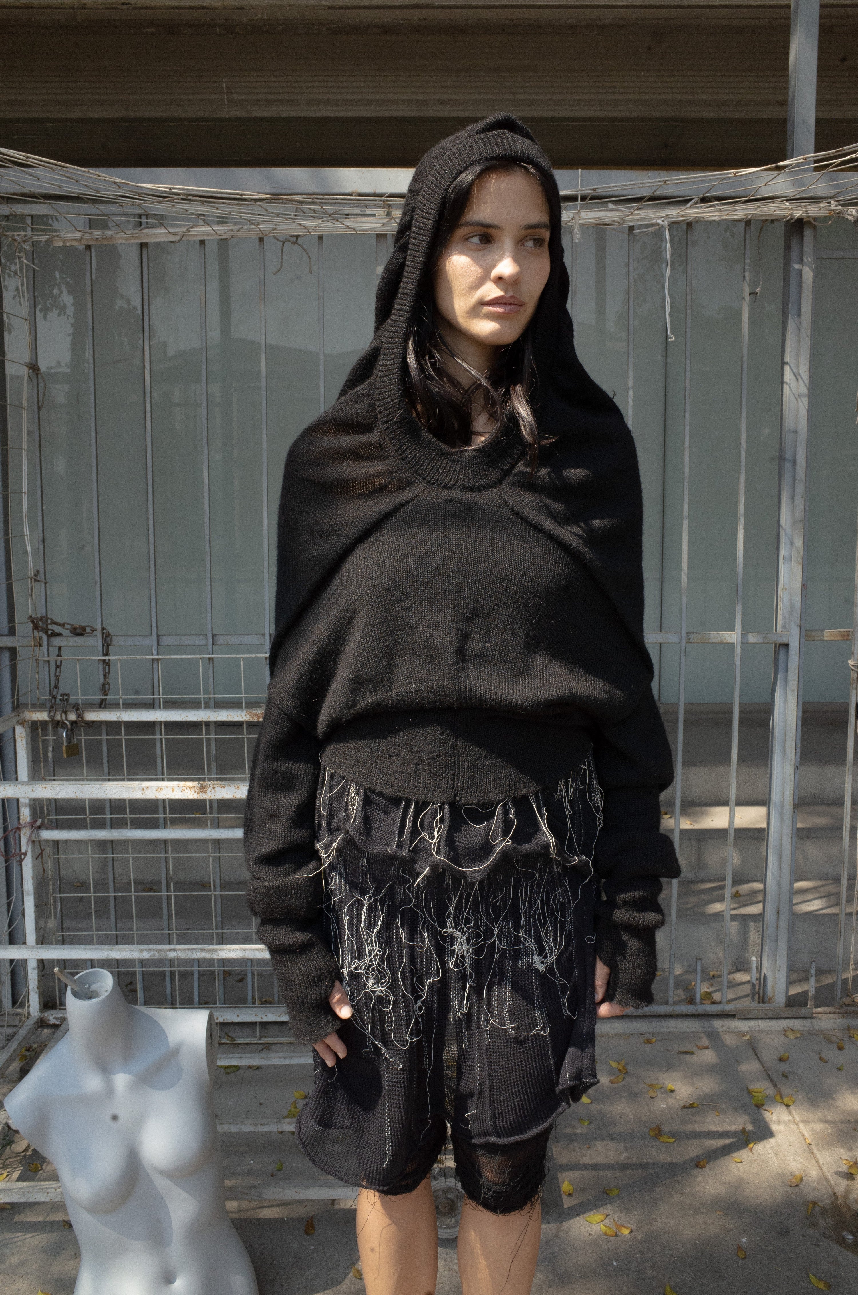 Triangle hoodie (black)
